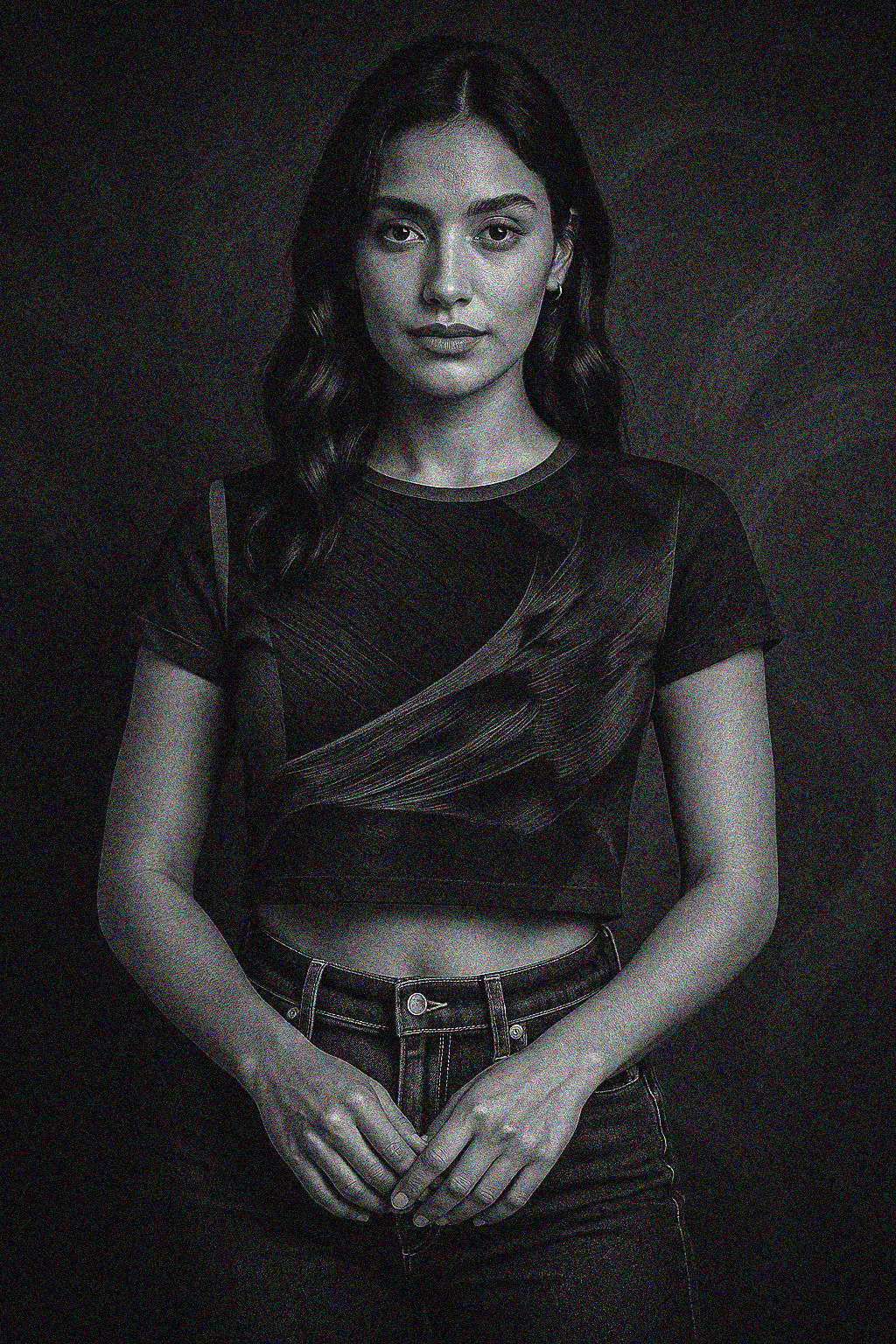 Black Bliss Crop Tees