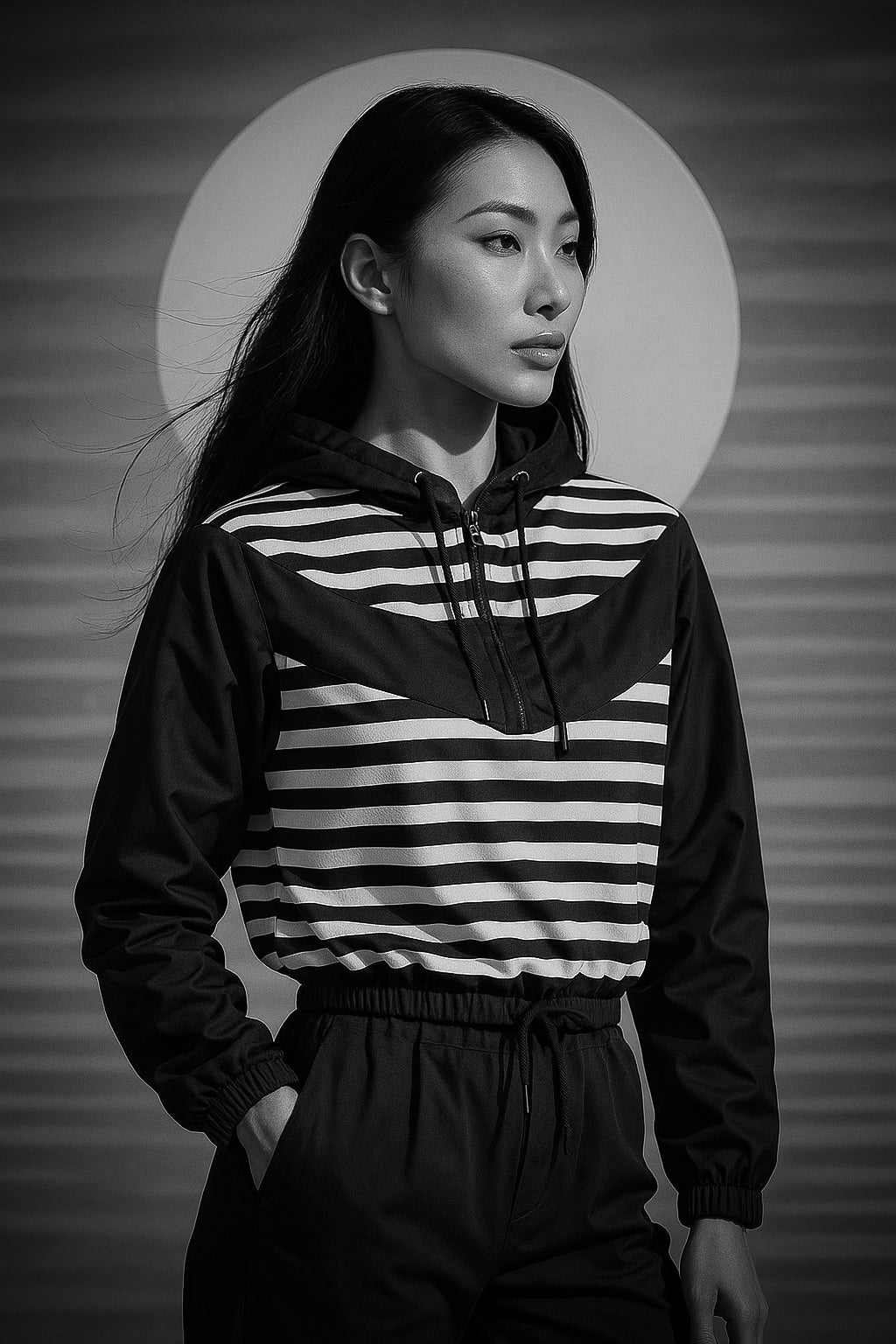 Women's ICN Cropped Windbreaker Prints