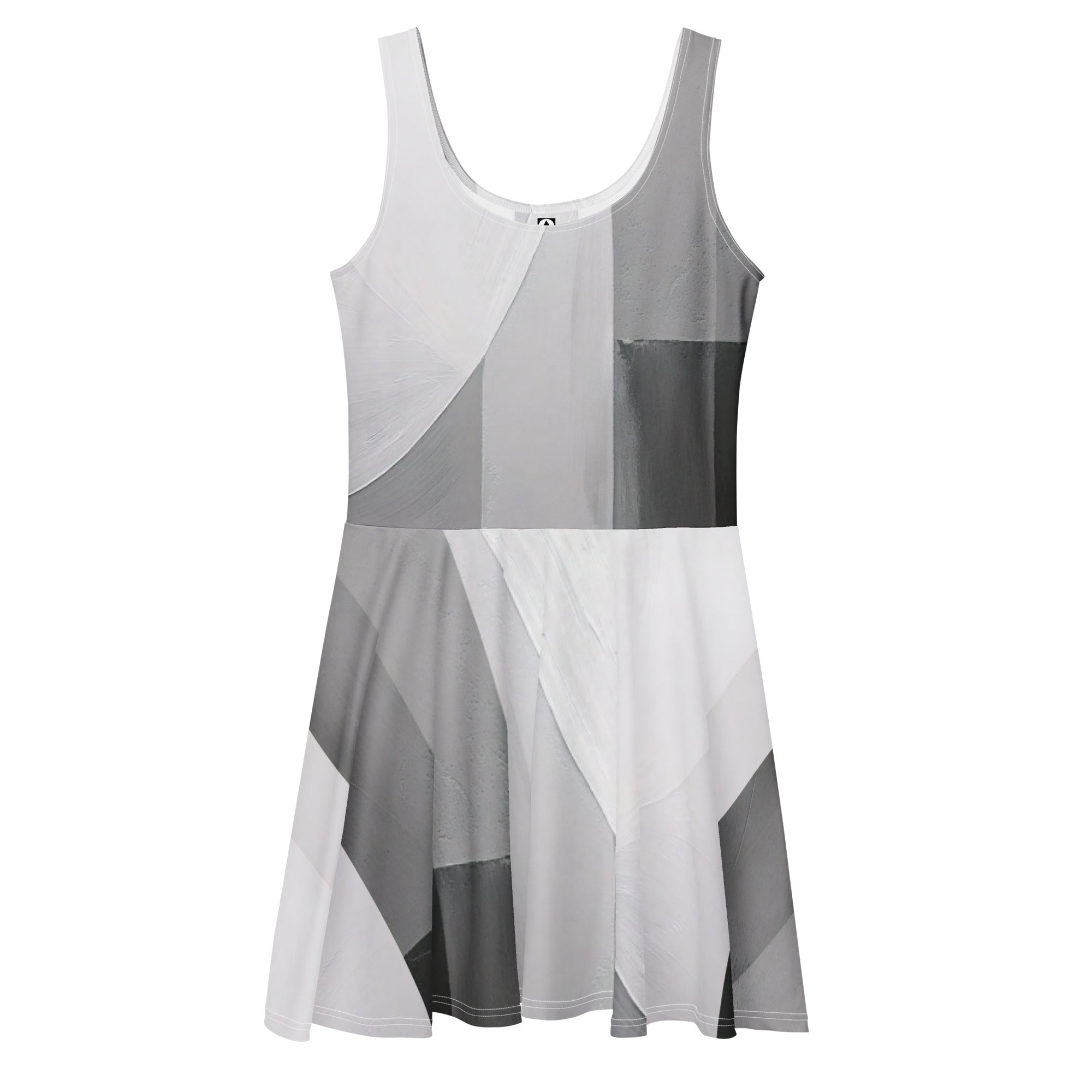 Women's Deep White Skater Dress (No.04) front