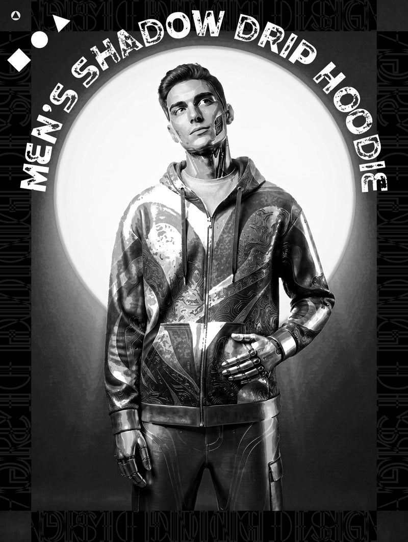 The Men's Shadow Drip Product Banner from Form Finding Design