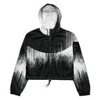 Black and white gradient jacket on a white background