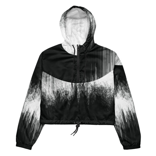 Black and white gradient jacket on a white background