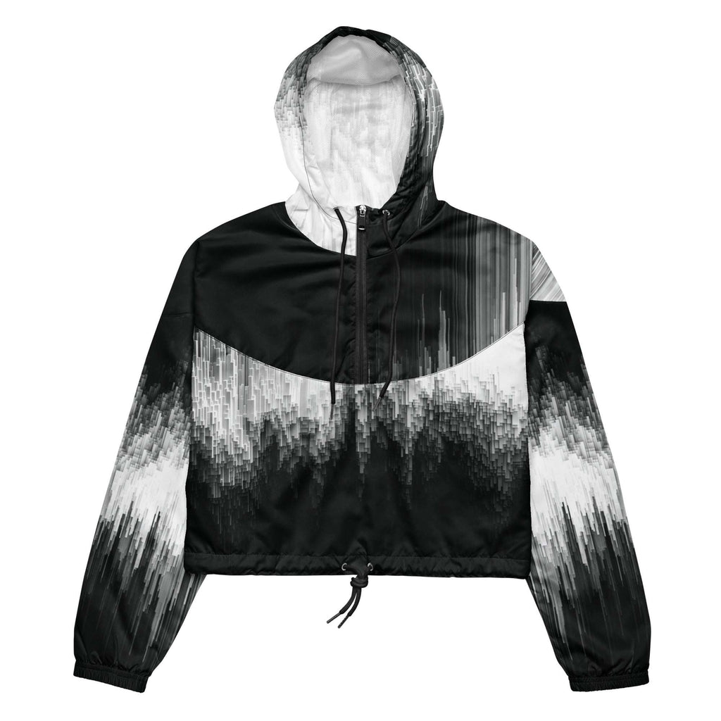 Black and white gradient jacket on a white background