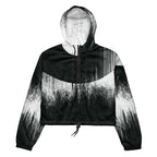 Black and white gradient jacket on a white background