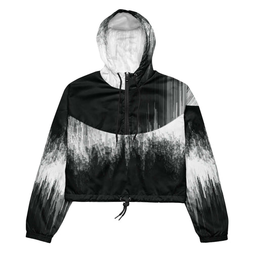 Black and white gradient jacket on a white background