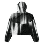 Black and white reflective jacket on a white background