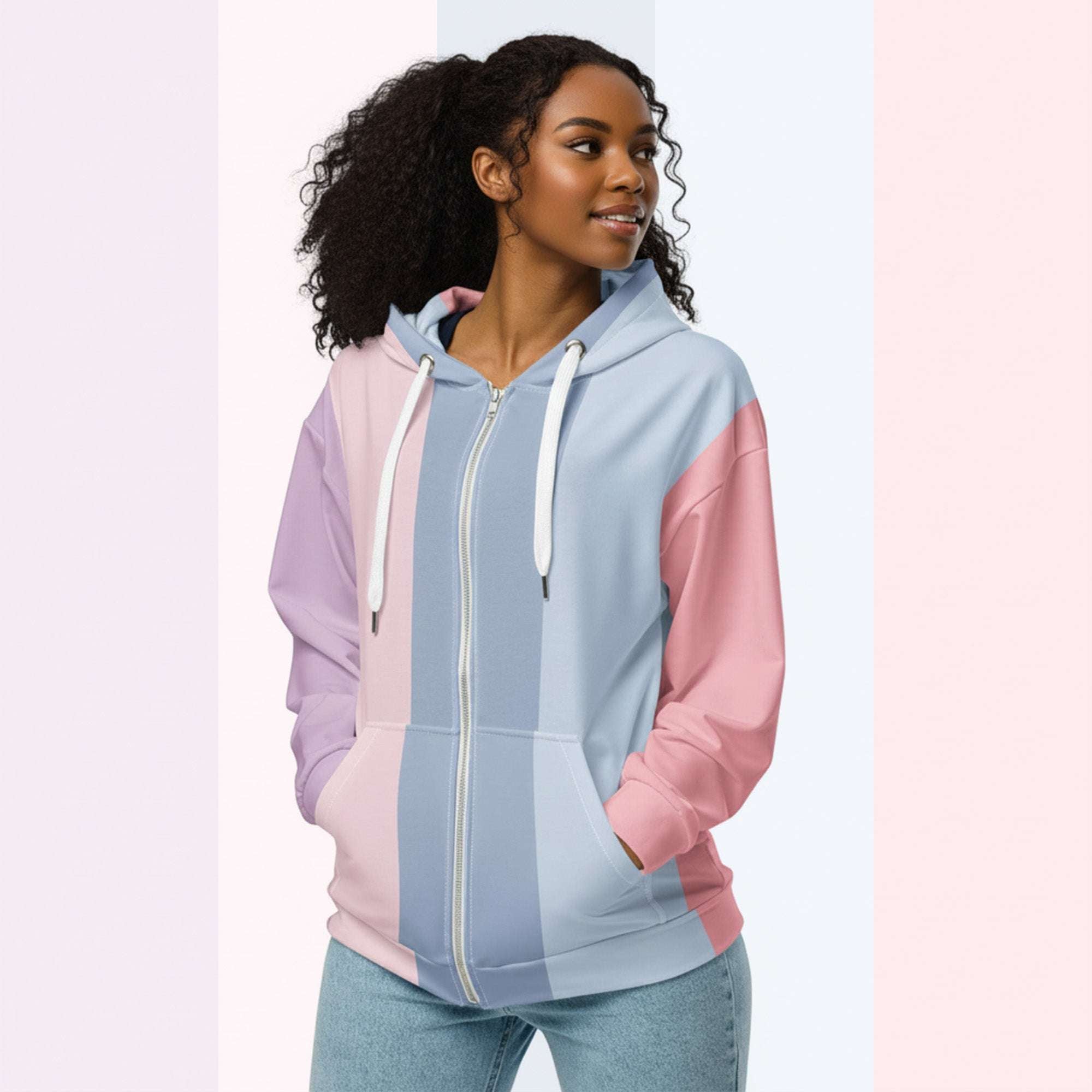 Her Palette Strip Hoodie (No.02)