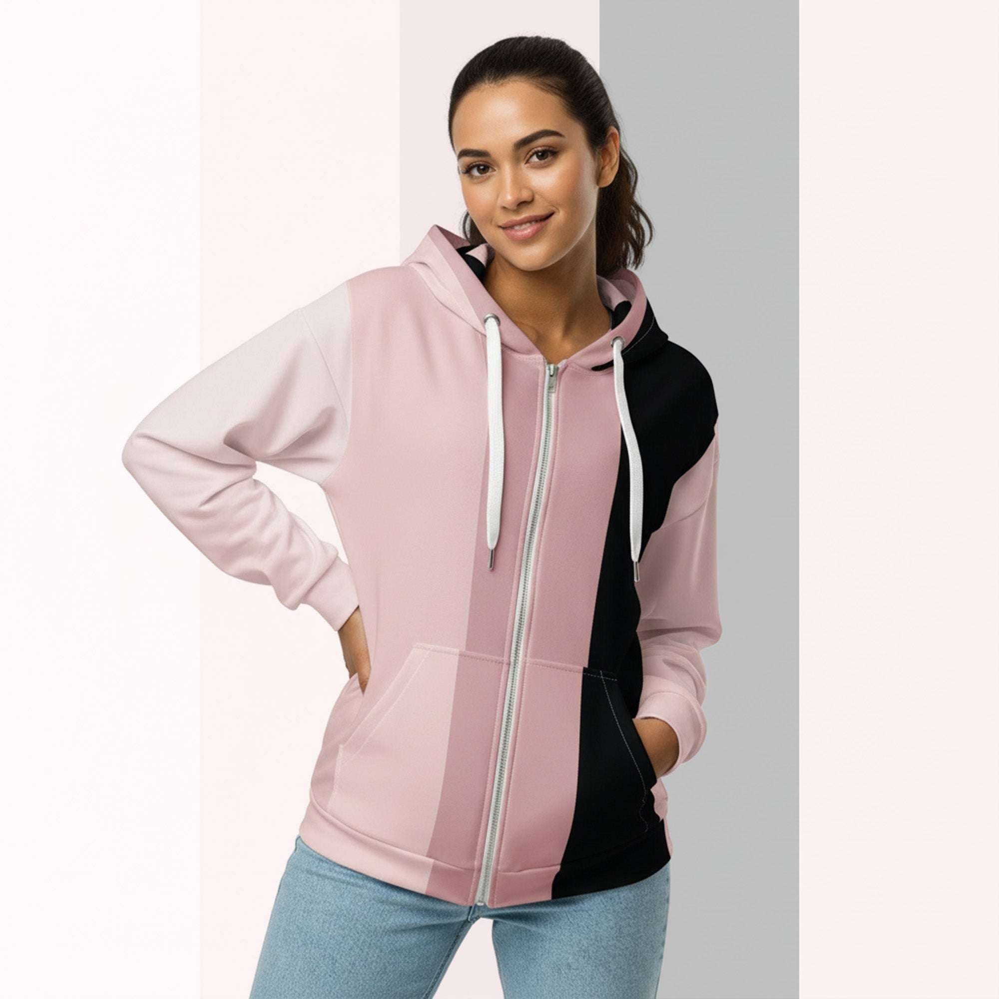 Her Palette Strip Hoodie (No.07)