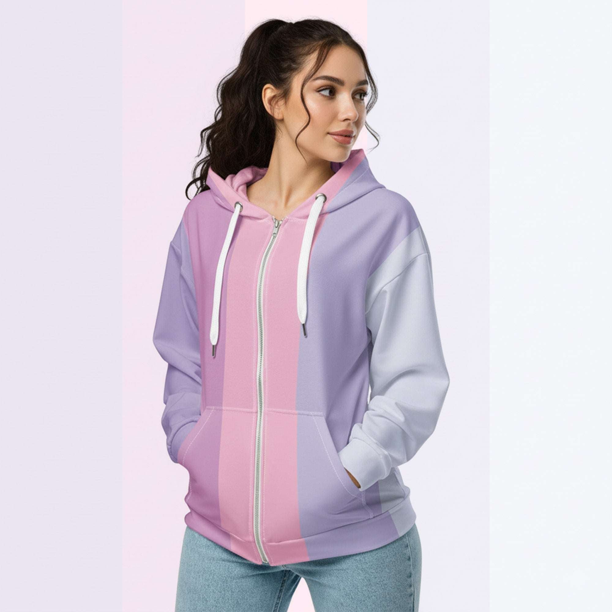 Her Palette Strip Hoodie (No.09)