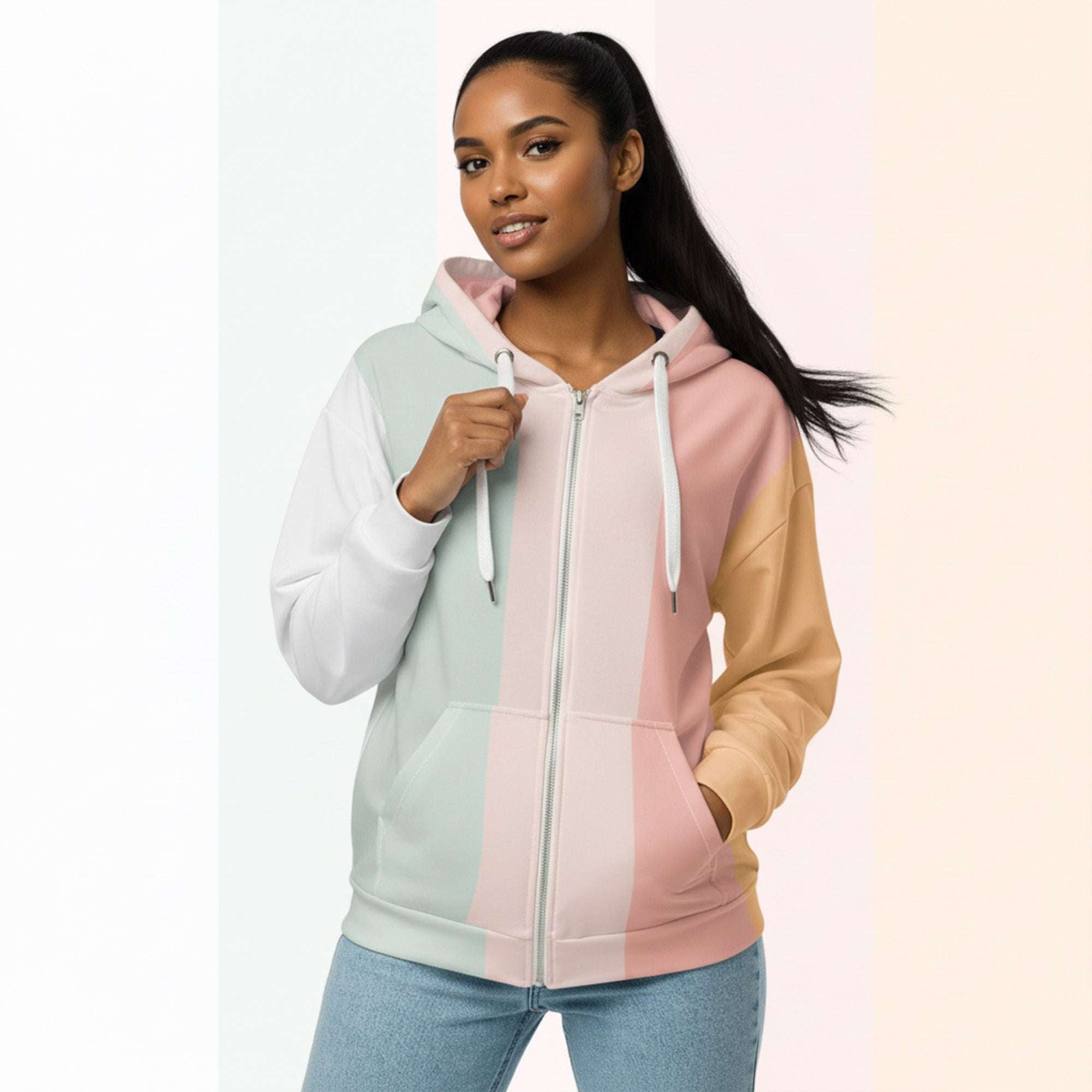 Her Palette Strip Hoodie (No.03)