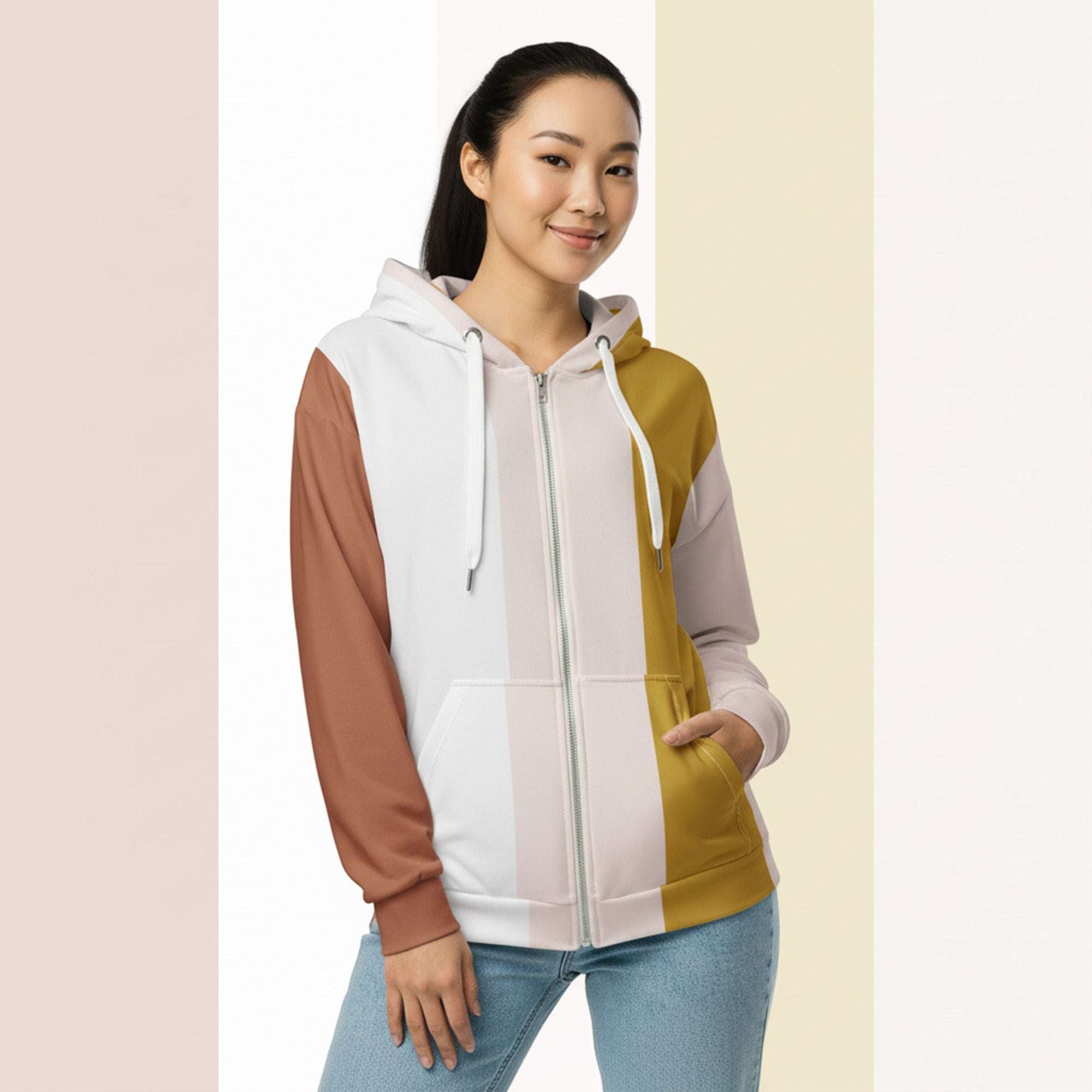 Her Palette Strip Hoodie (No.04)