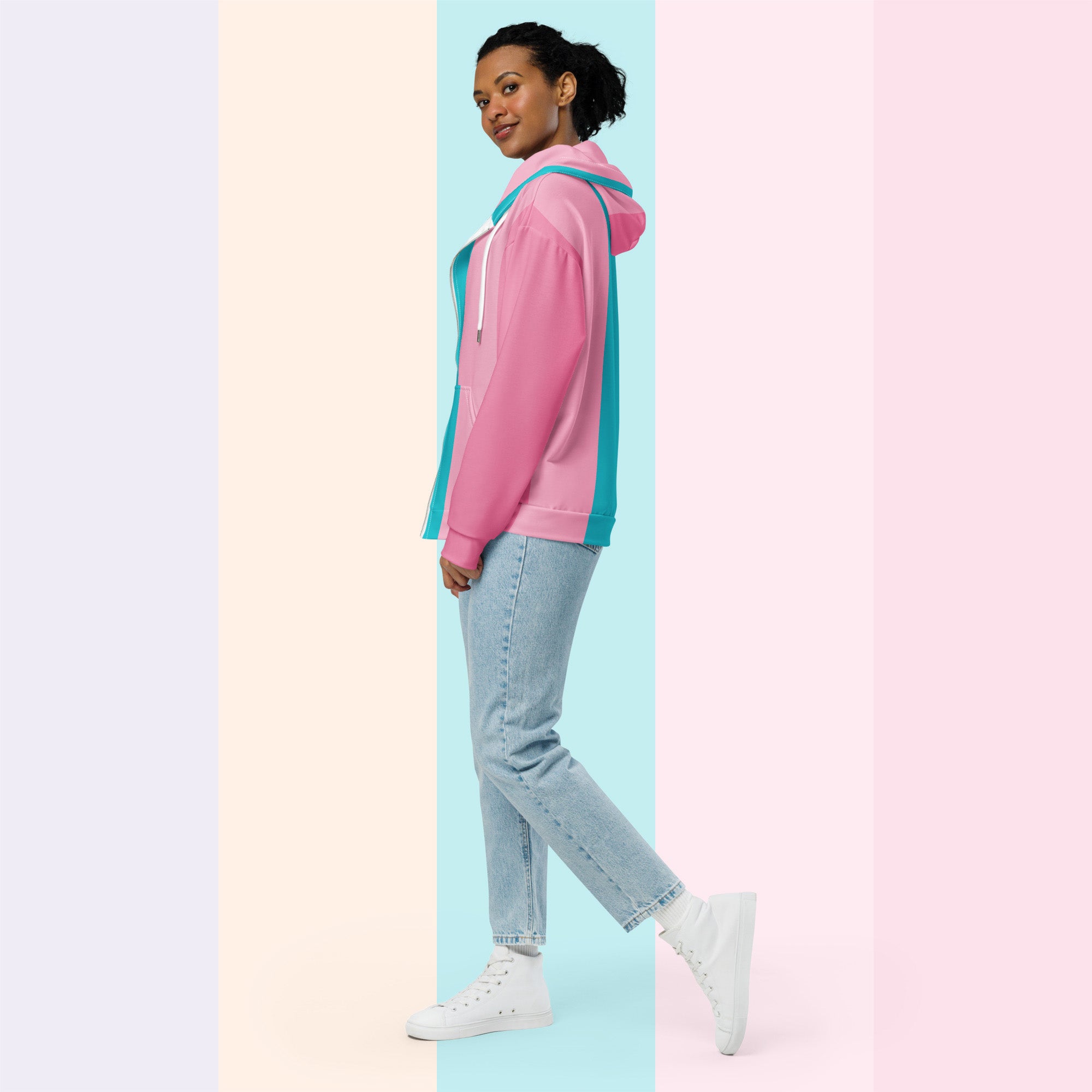 Her Palette Strip Hoodie (No.08)