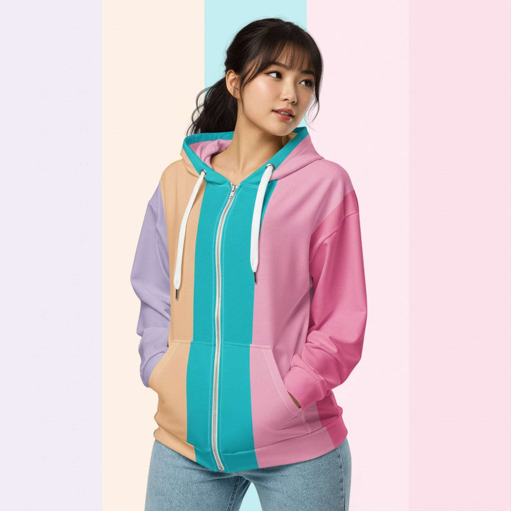 Her Palette Strip Hoodie (No.08)