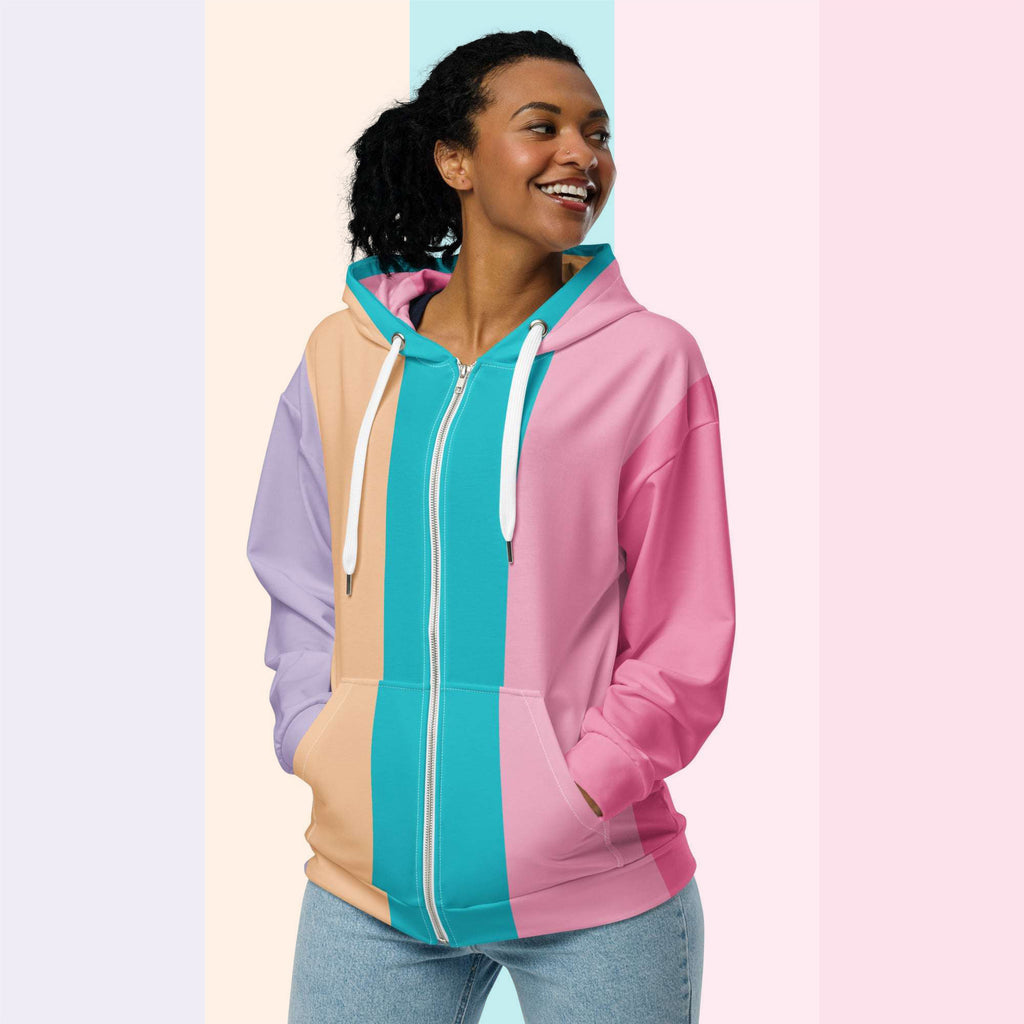 Her Palette Strip Hoodie (No.08)