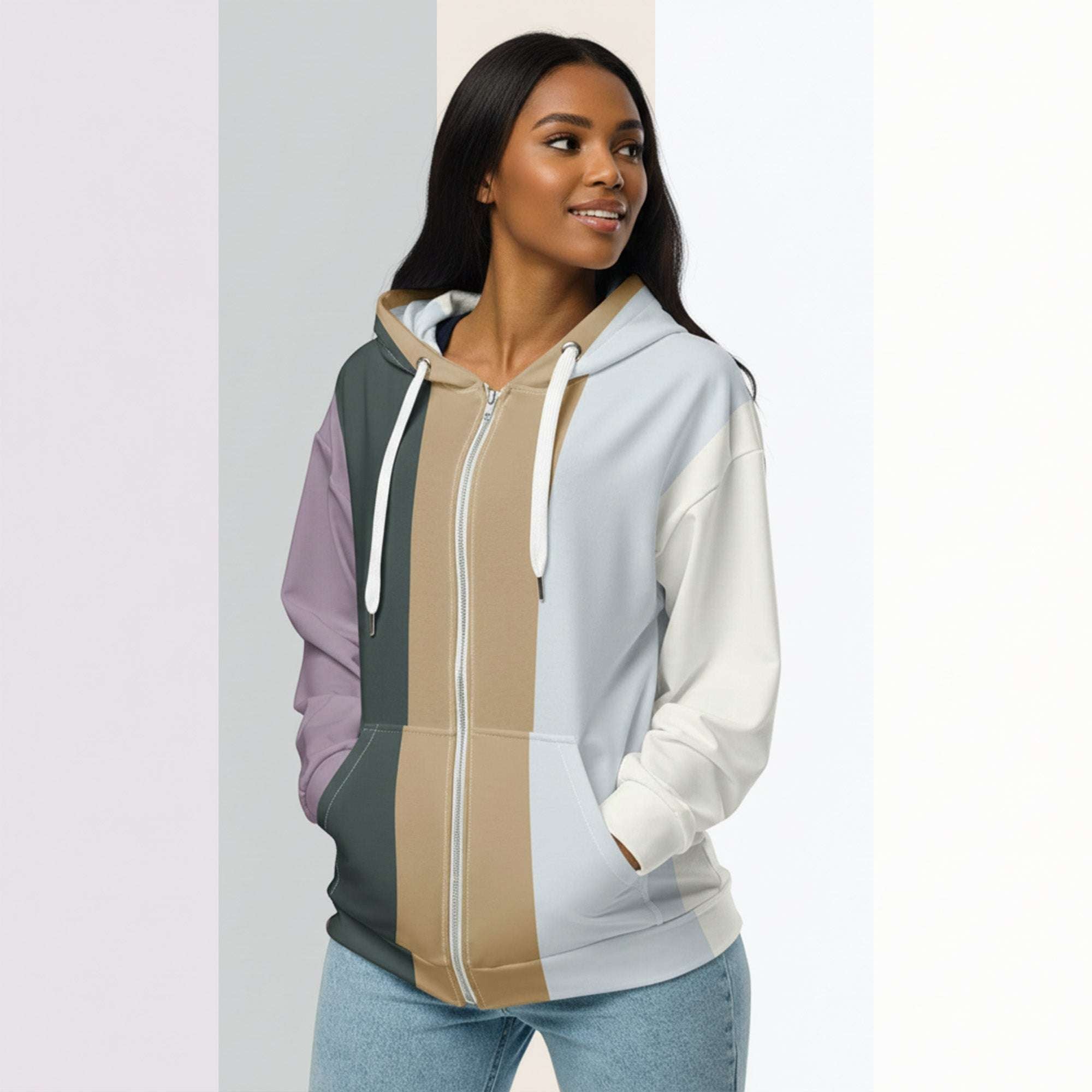 Her Palette Strip Hoodie (No.10)