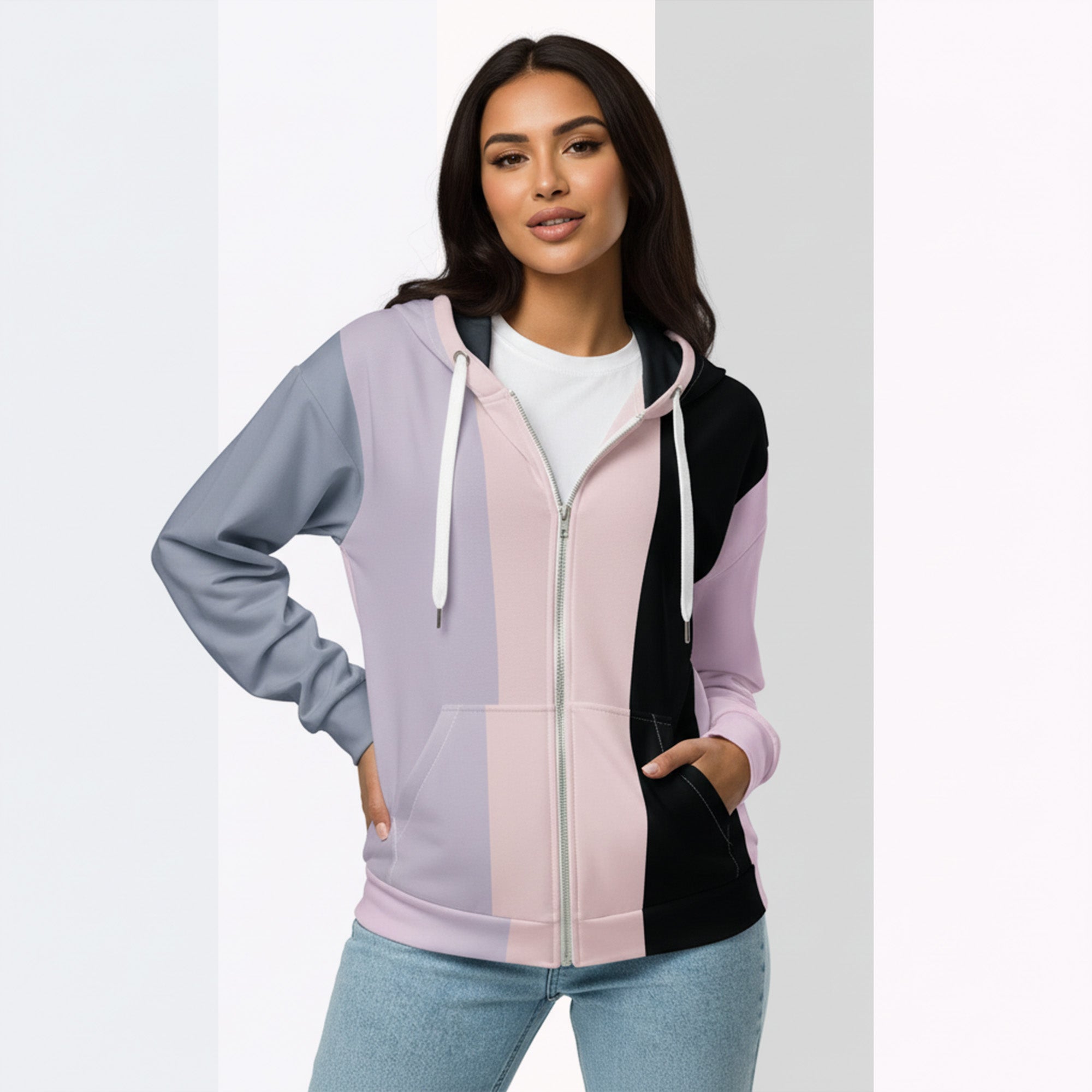Her Palette Strip Hoodie (No.11)