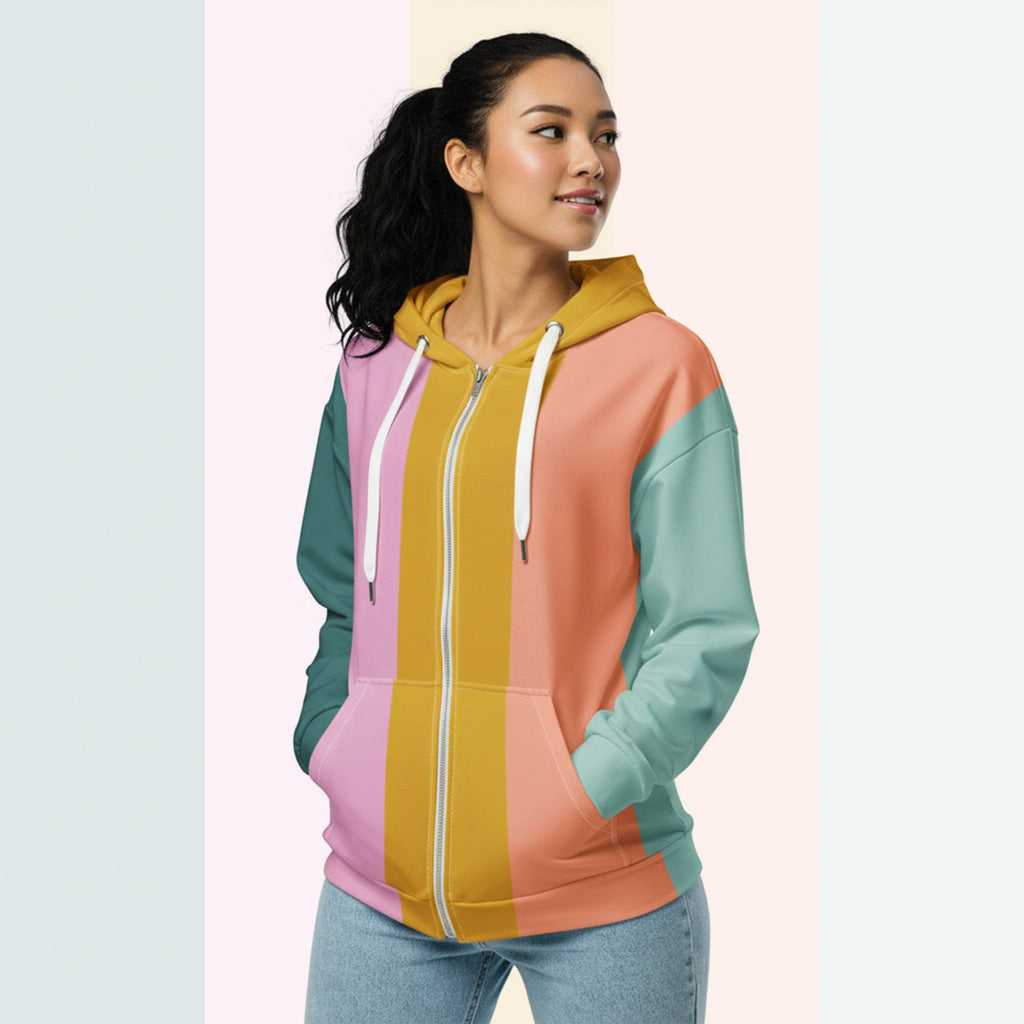 Her Palette Strip Hoodie (No.12)