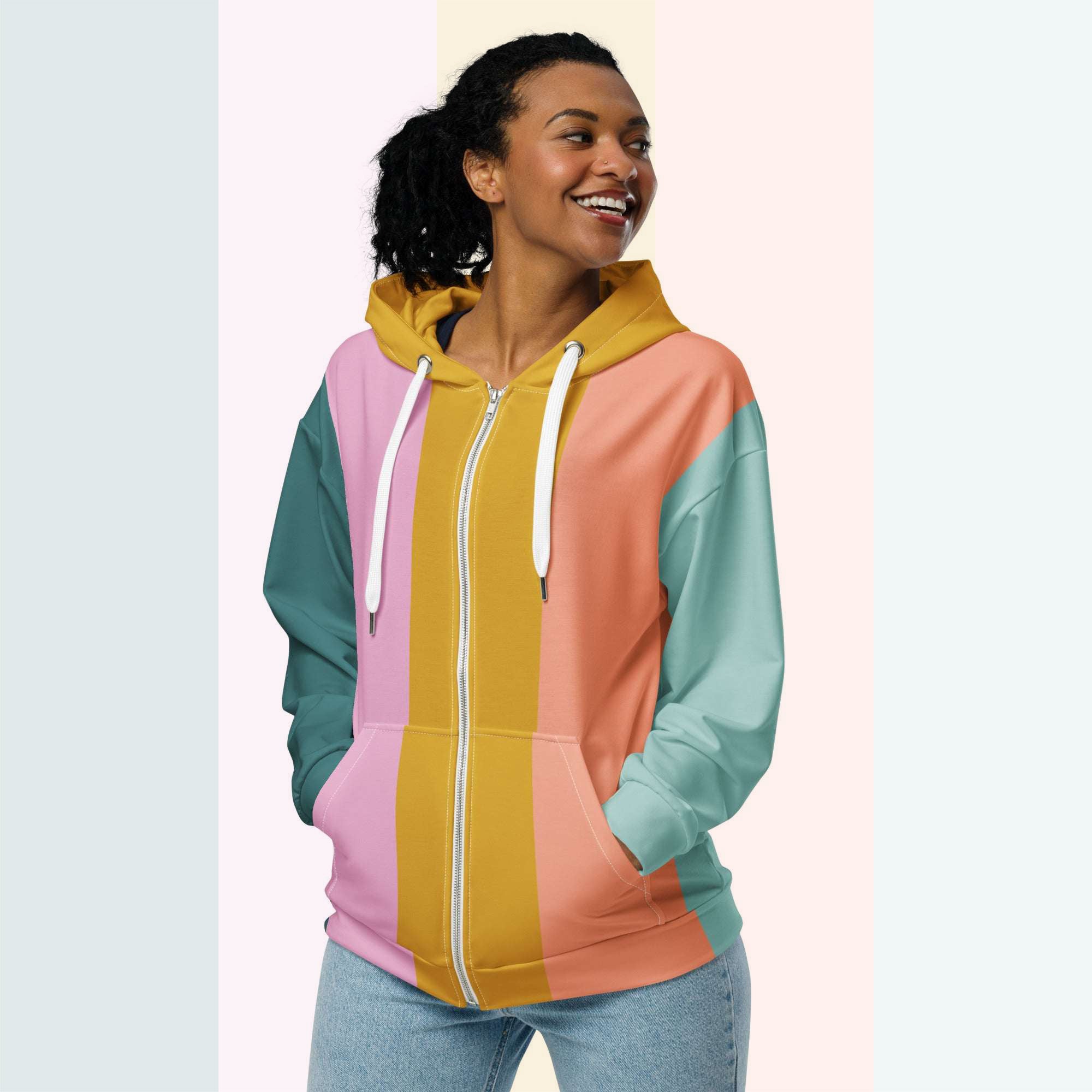 Her Palette Strip Hoodie (No.12)