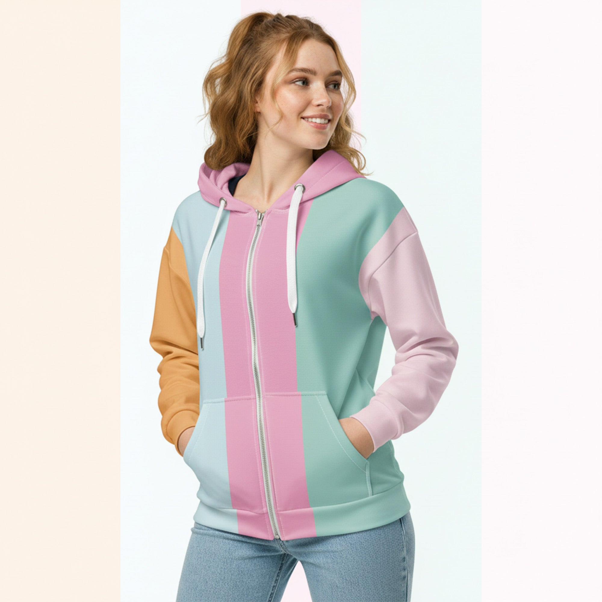 Her Palette Strip Hoodie (No.13)
