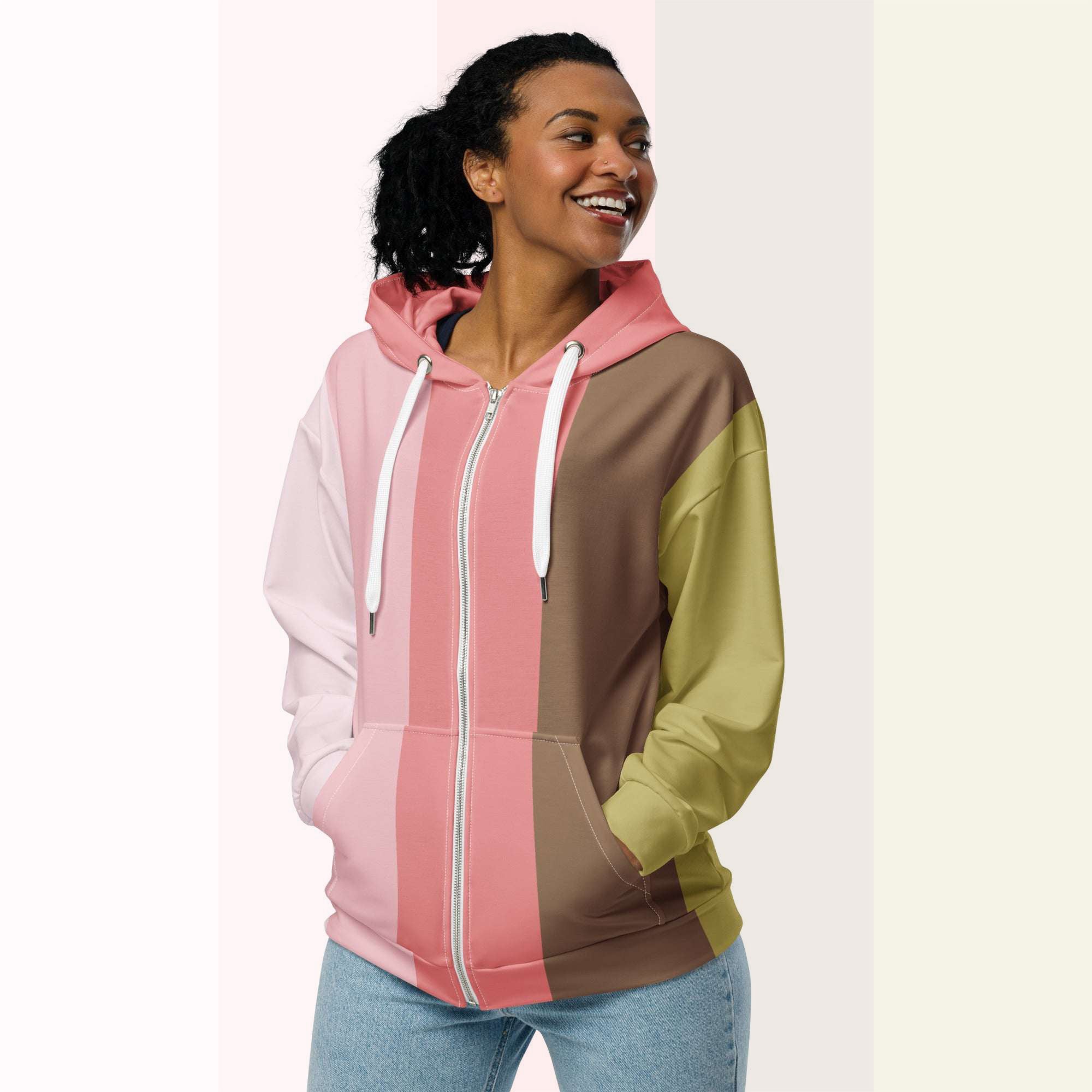Her Palette Strip Hoodie (No.17)