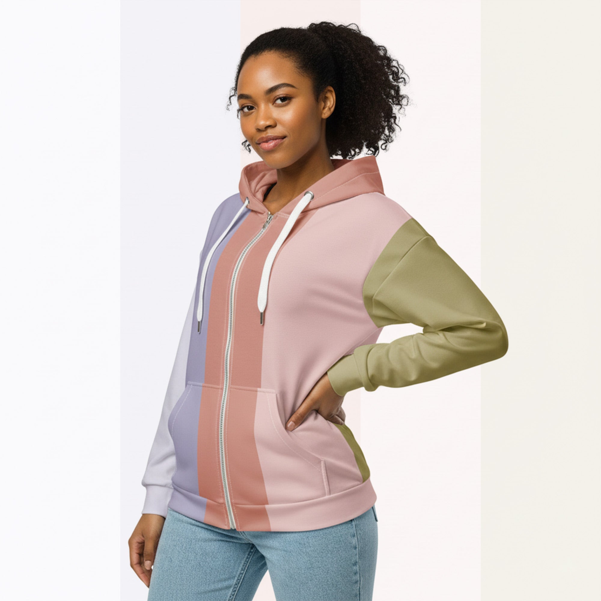 Her Palette Strip Hoodie (No.18)
