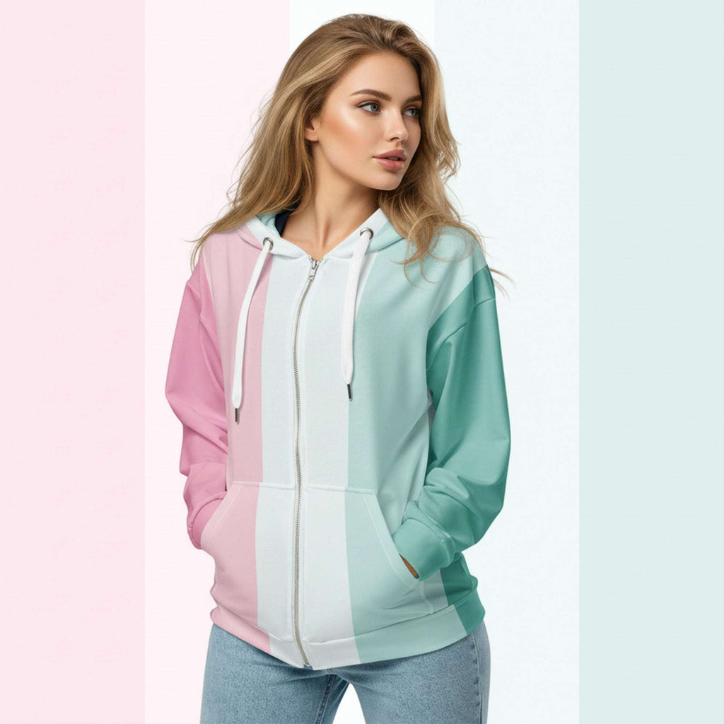 Her Palette Strip Hoodie