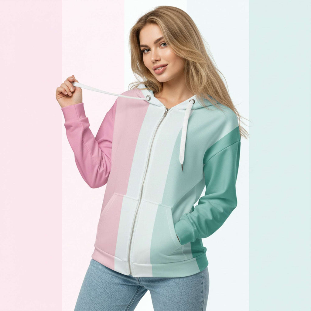 Her Palette Strip Hoodie