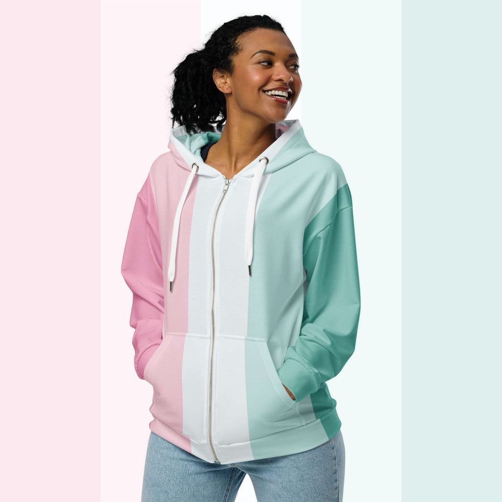 Her Palette Strip Hoodie