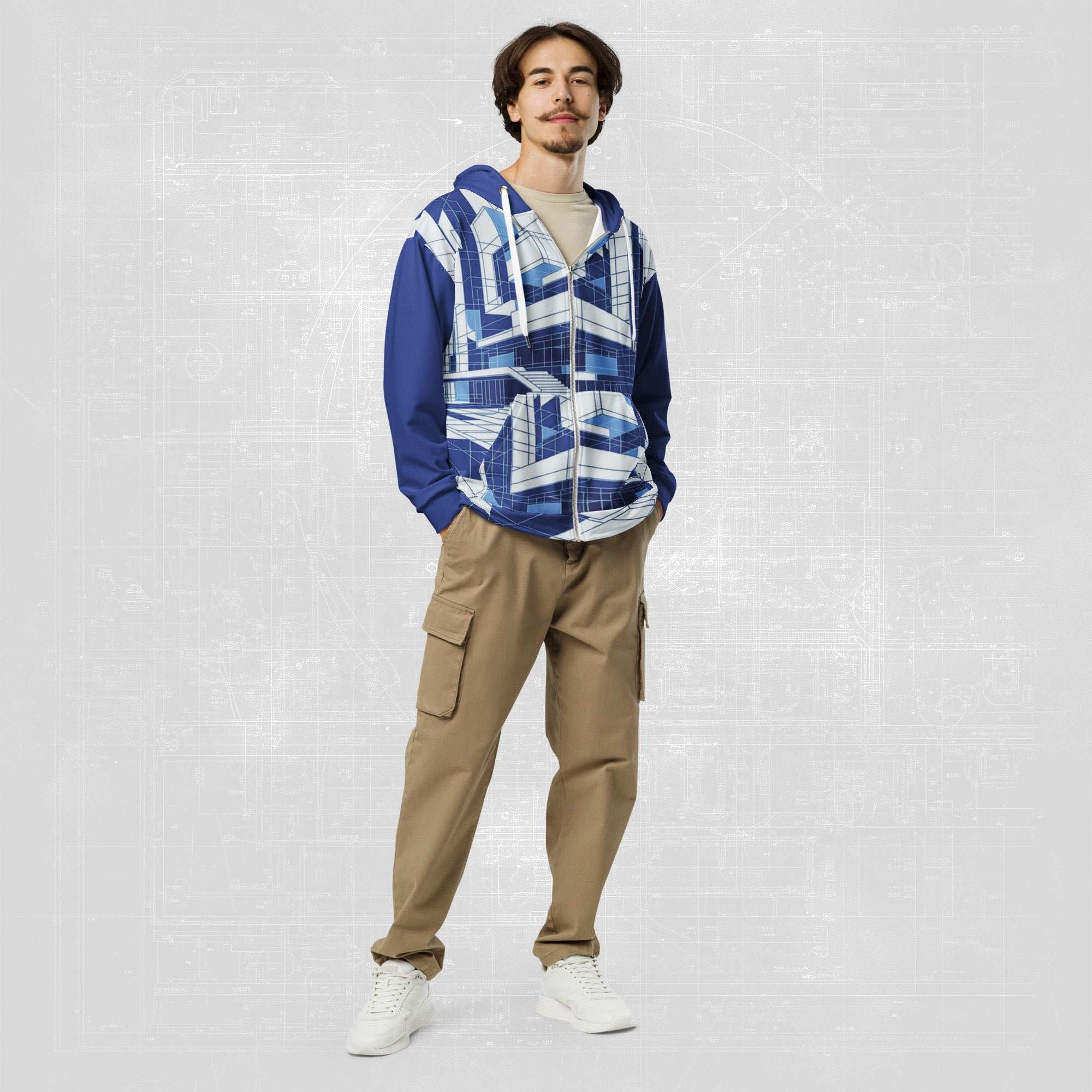 Men's Blueprint Bleed Hoodie (No.16)