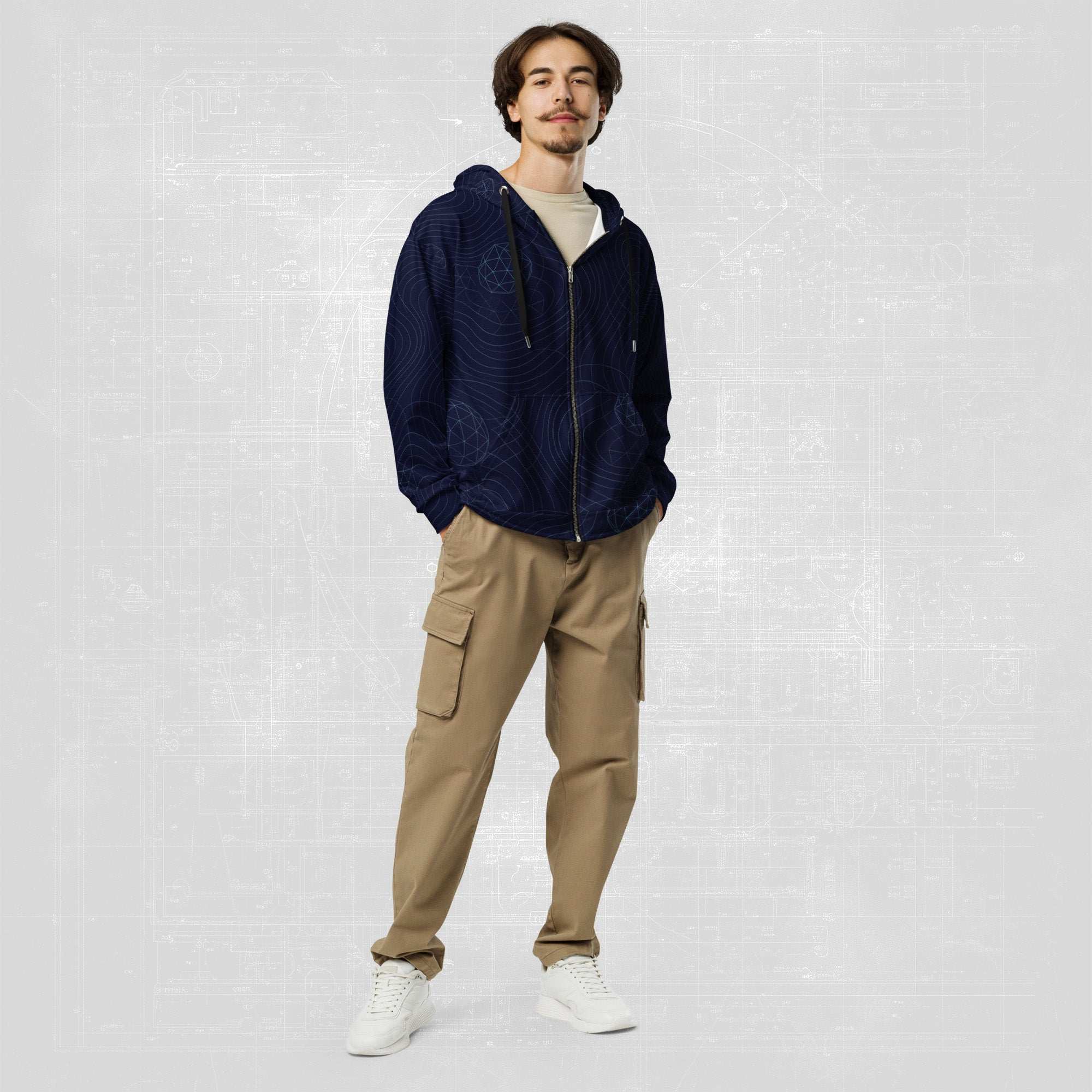 Men's Blueprint Bleed Hoodie (No.02)