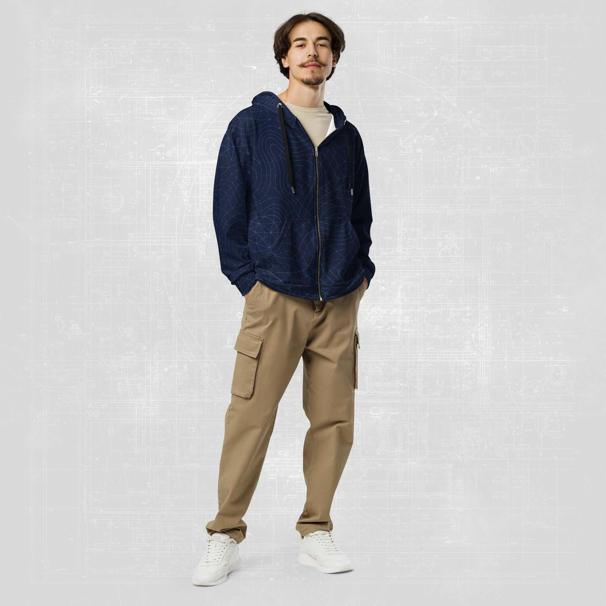 Men's Blueprint Bleed Hoodie (No.03)