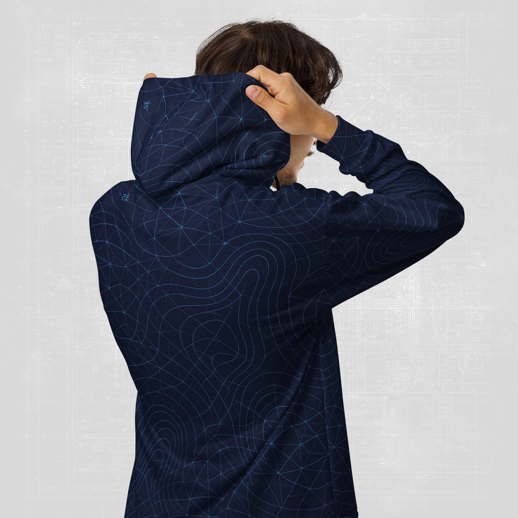 Men's Blueprint Bleed Hoodie (No.03)