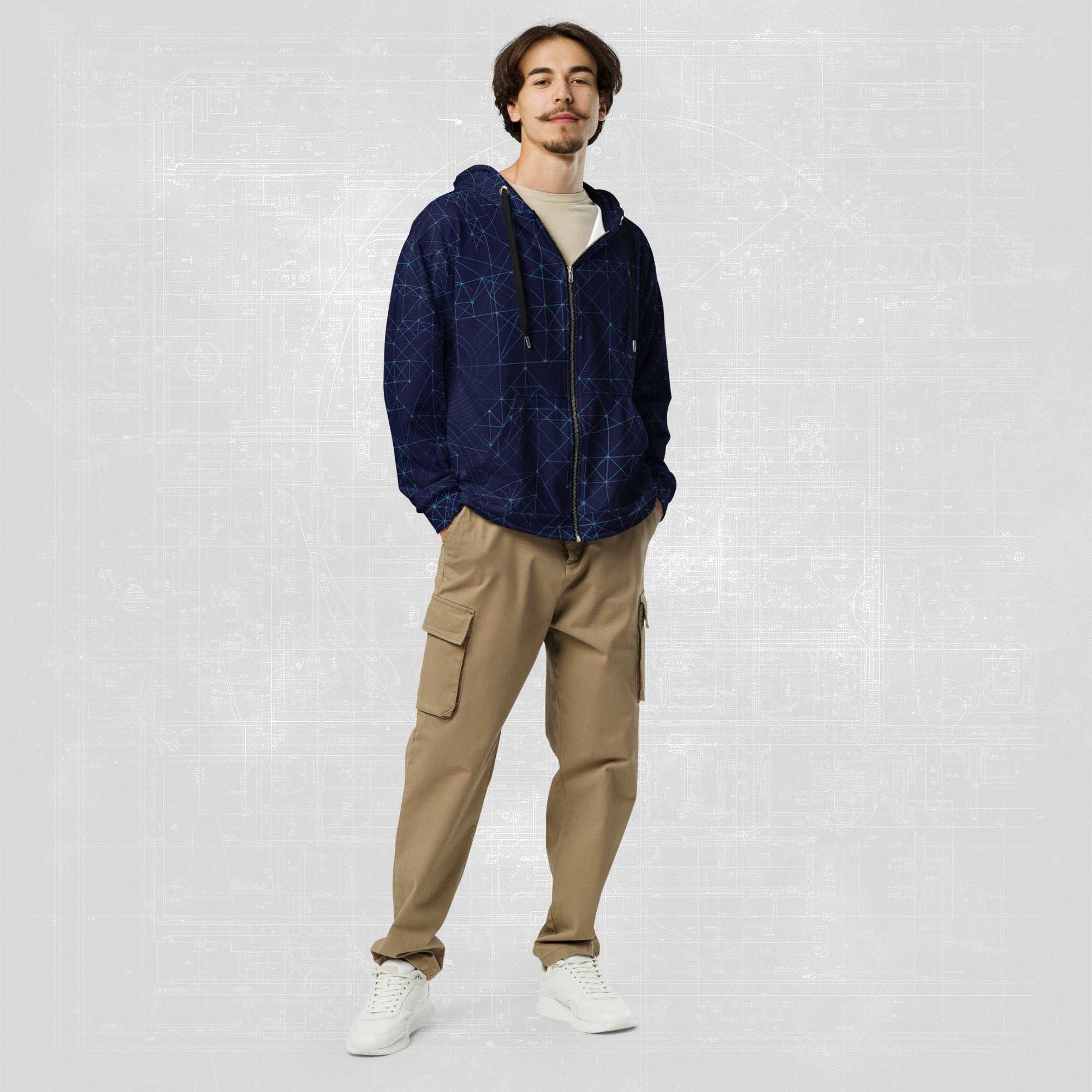 Men's Blueprint Bleed Hoodie (No.09)