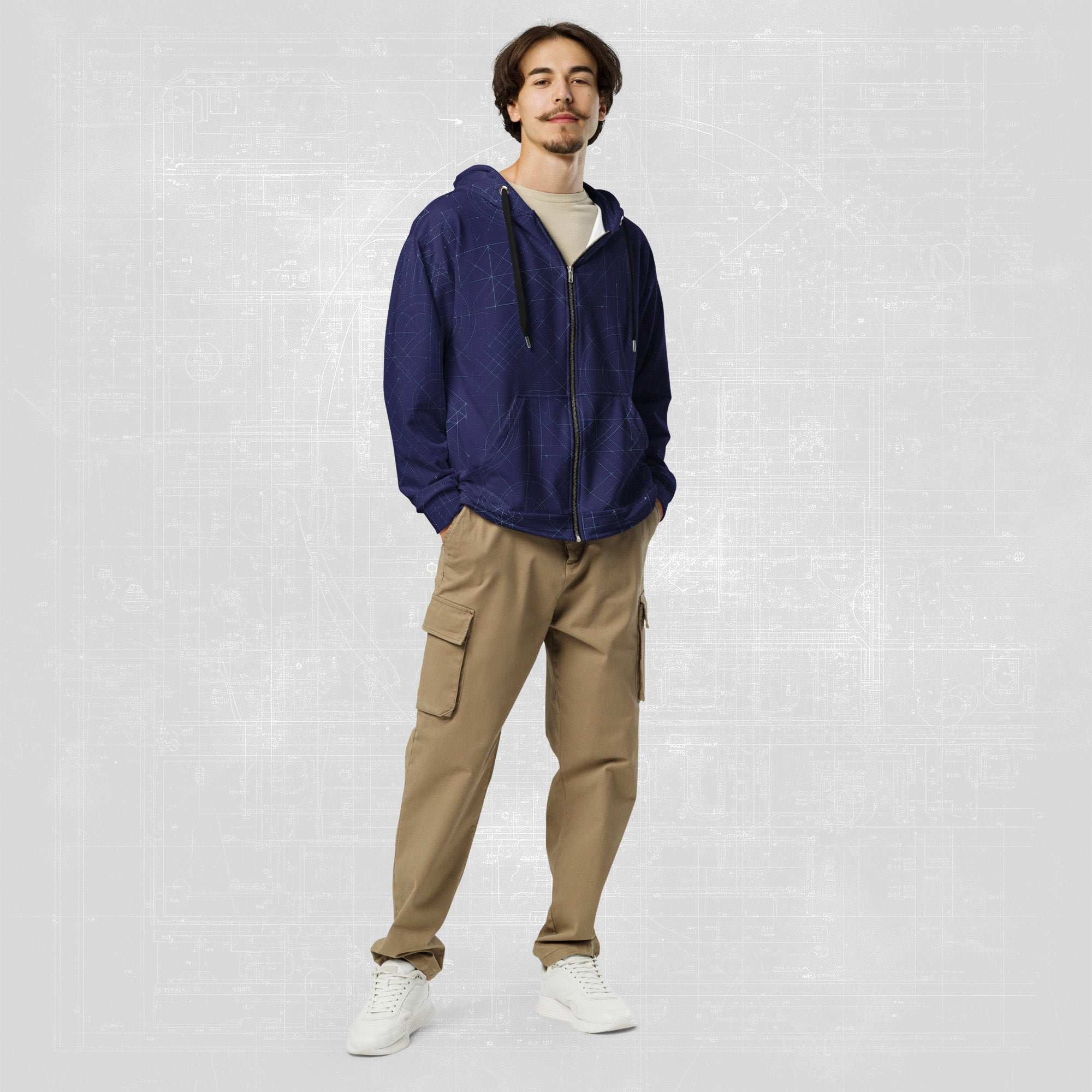 Men's Blueprint Bleed Hoodie (No.10)