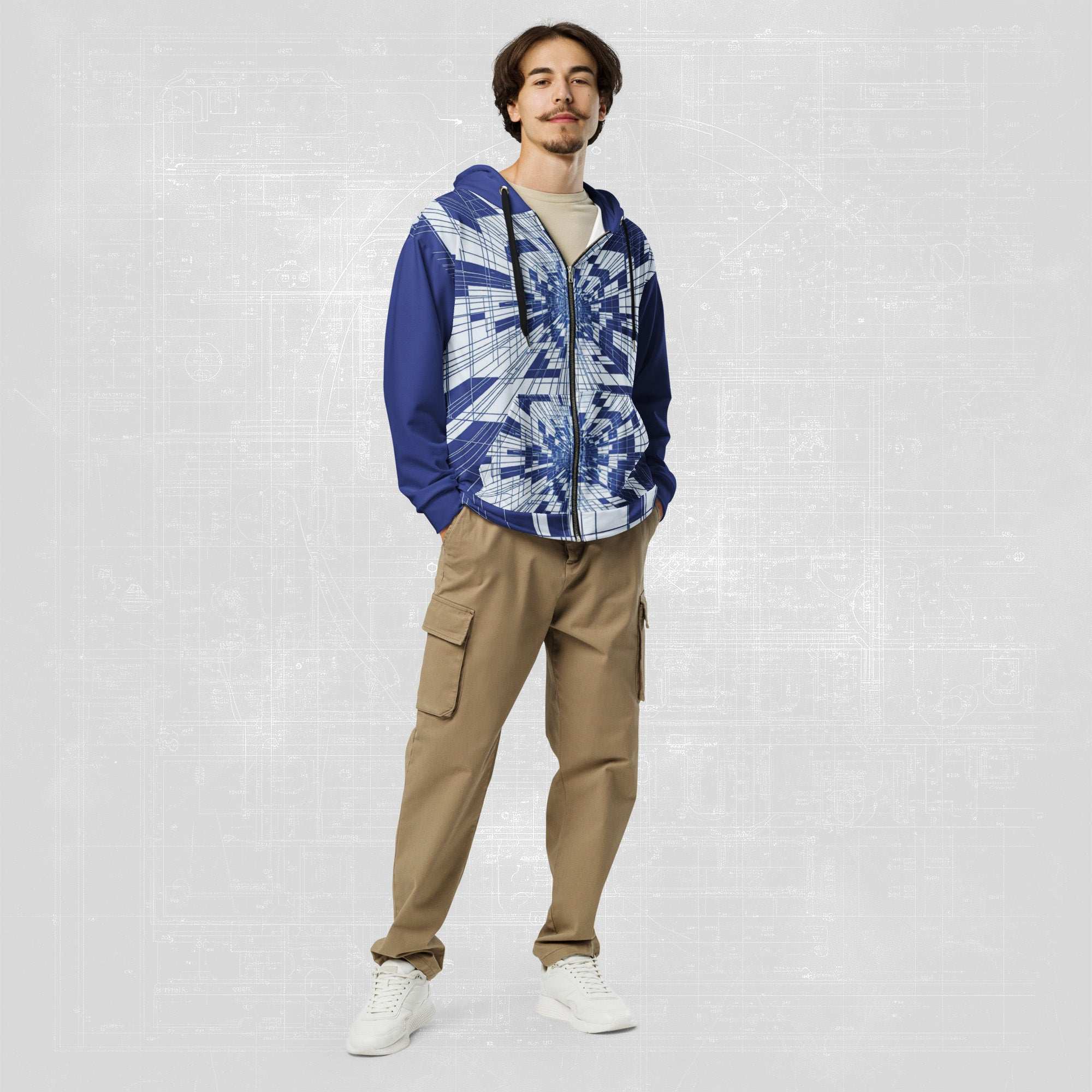 Men's Blueprint Bleed Hoodie (No.11)