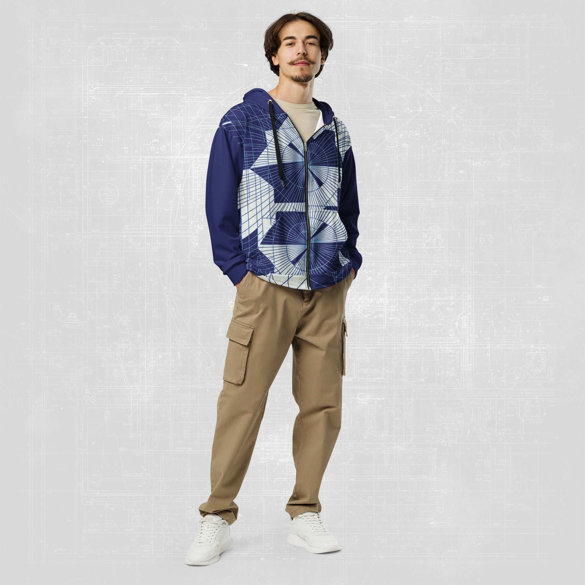 Men's Blueprint Bleed Hoodie (No.13)
