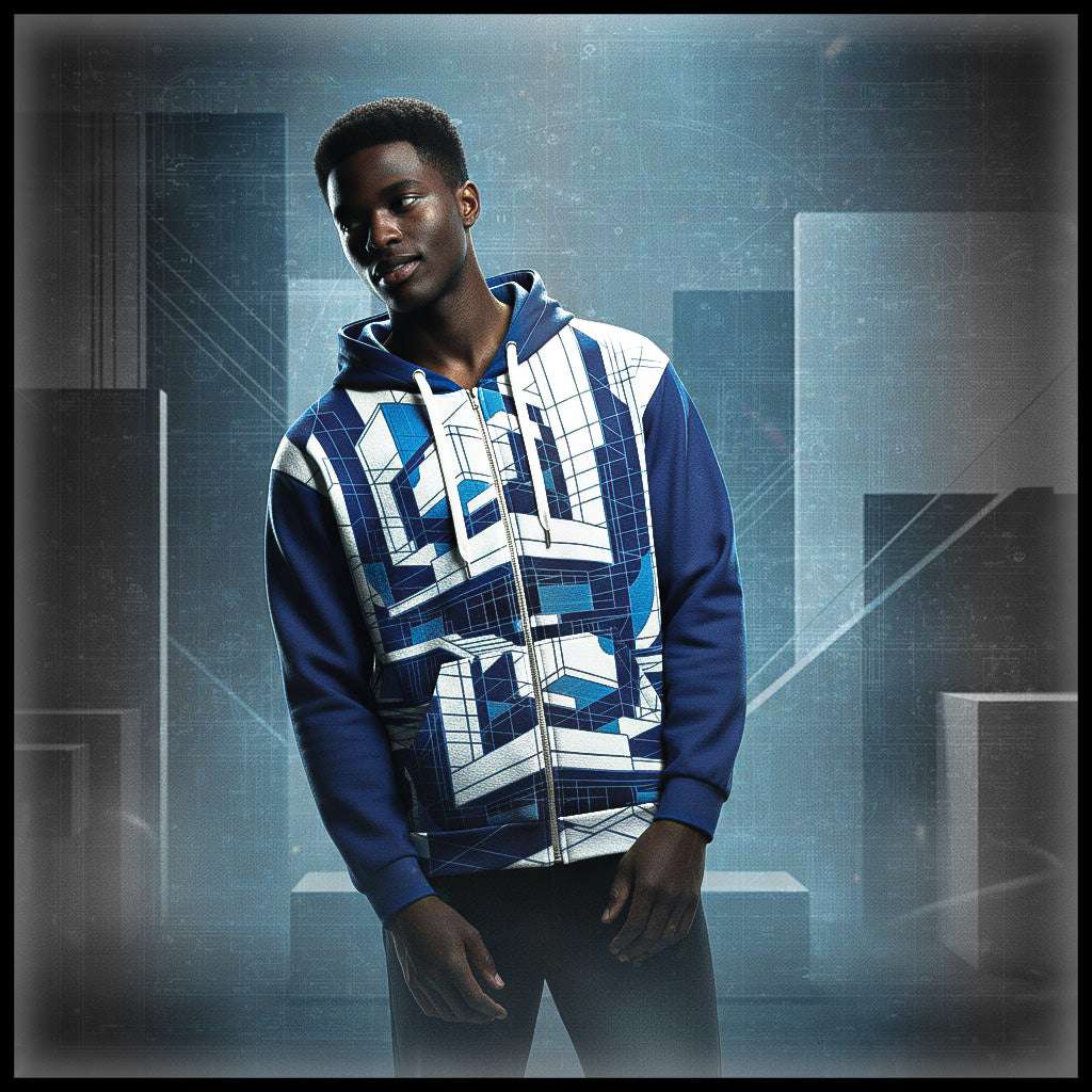 Men's Blueprint Bleed Hoodie (No.16)