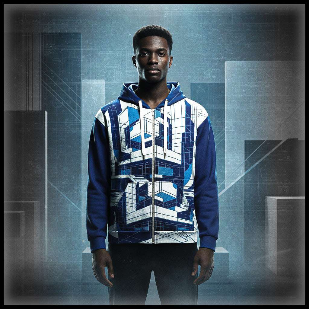 Men's Blueprint Bleed Hoodie (No.16)