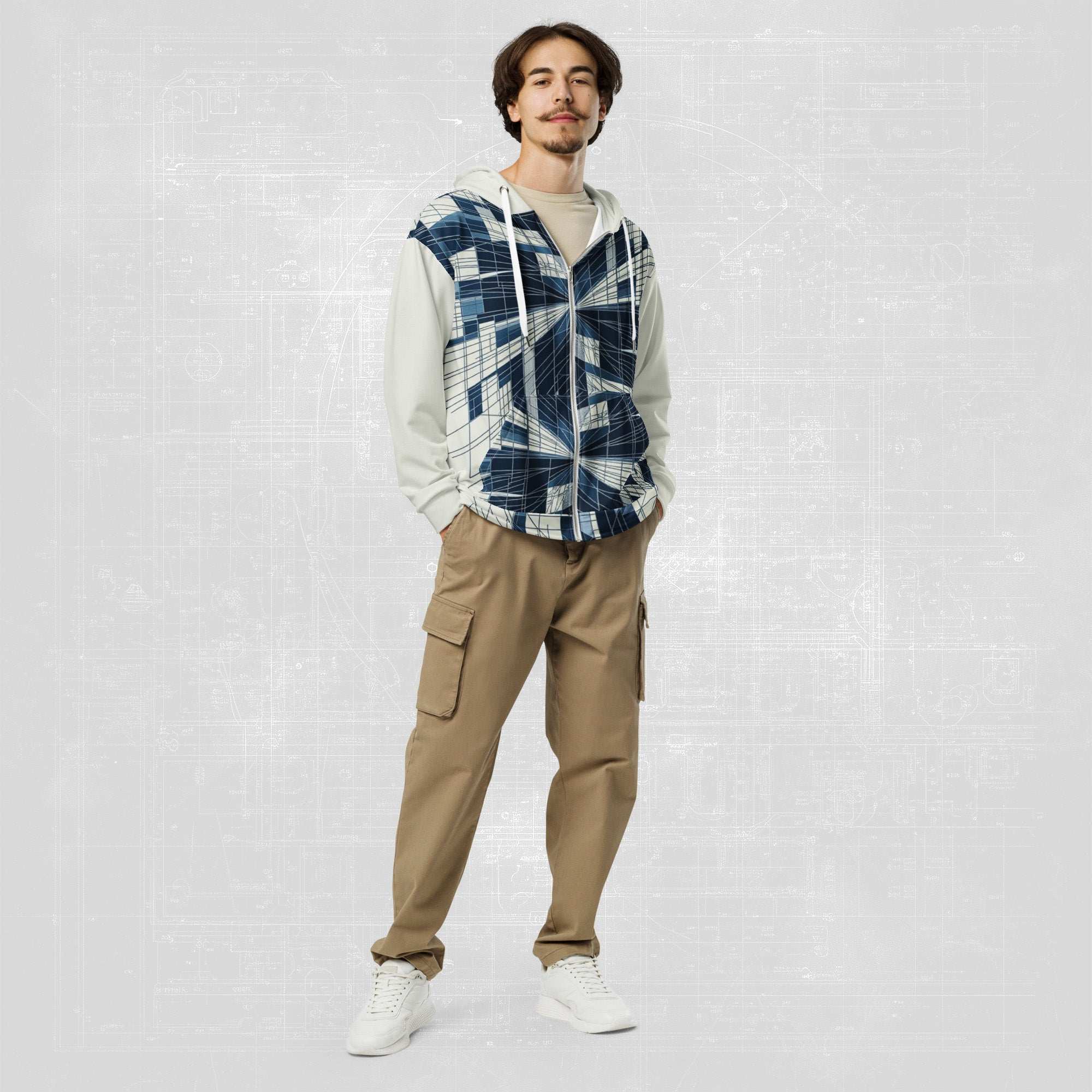 Men's Blueprint Bleed Hoodie (No.17)