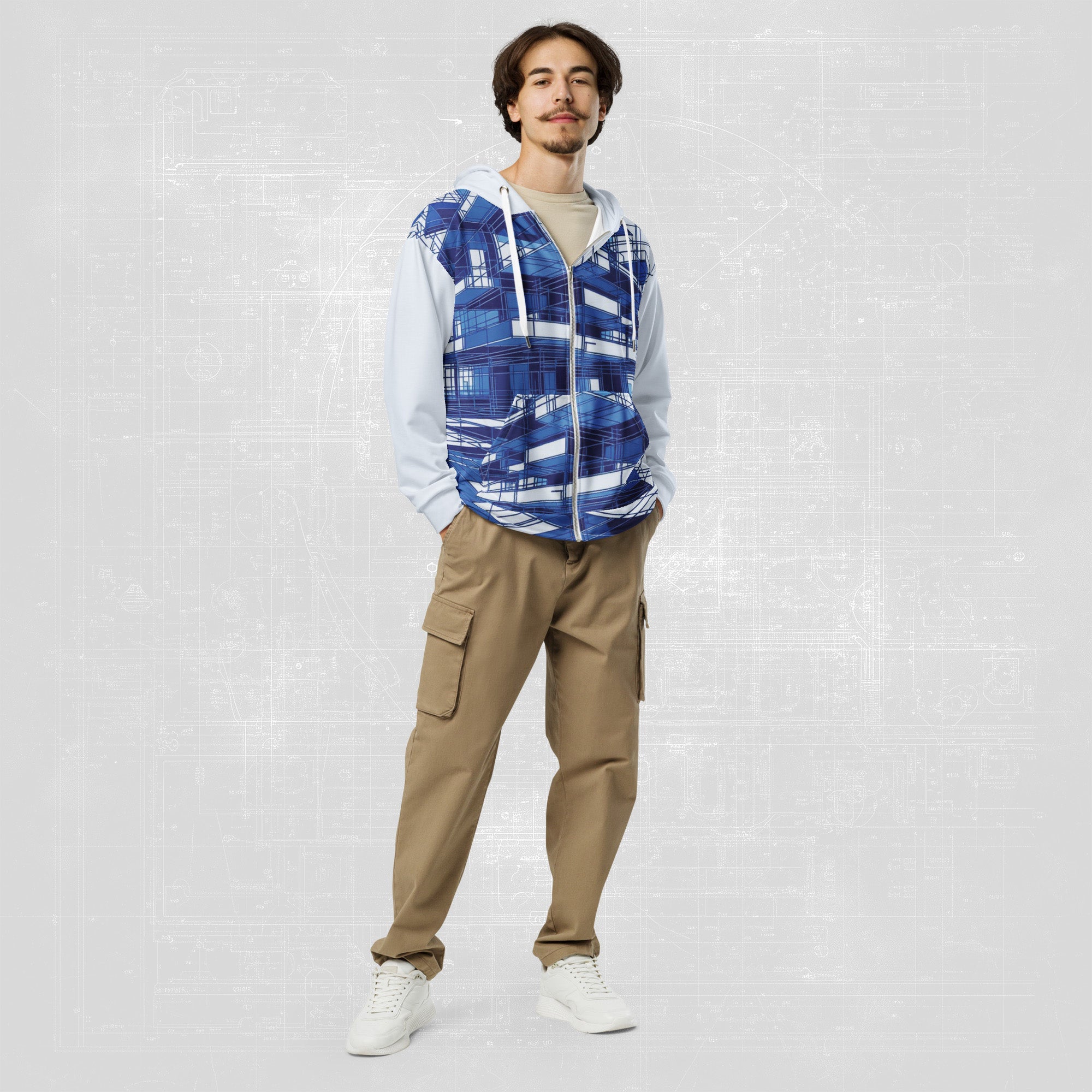 Men's Blueprint Bleed Hoodie (No.18)