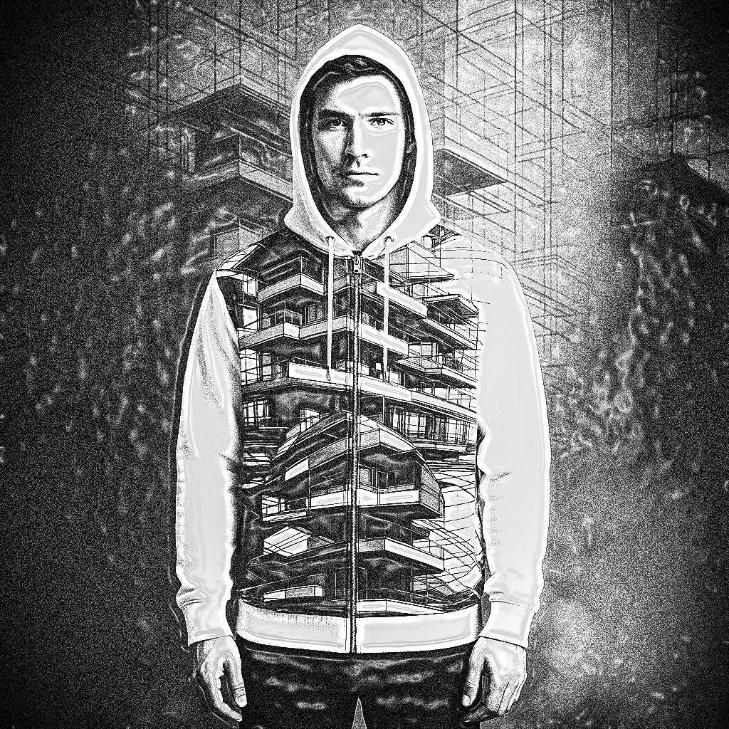 Men's Blueprint Bleed Hoodie (No.18)