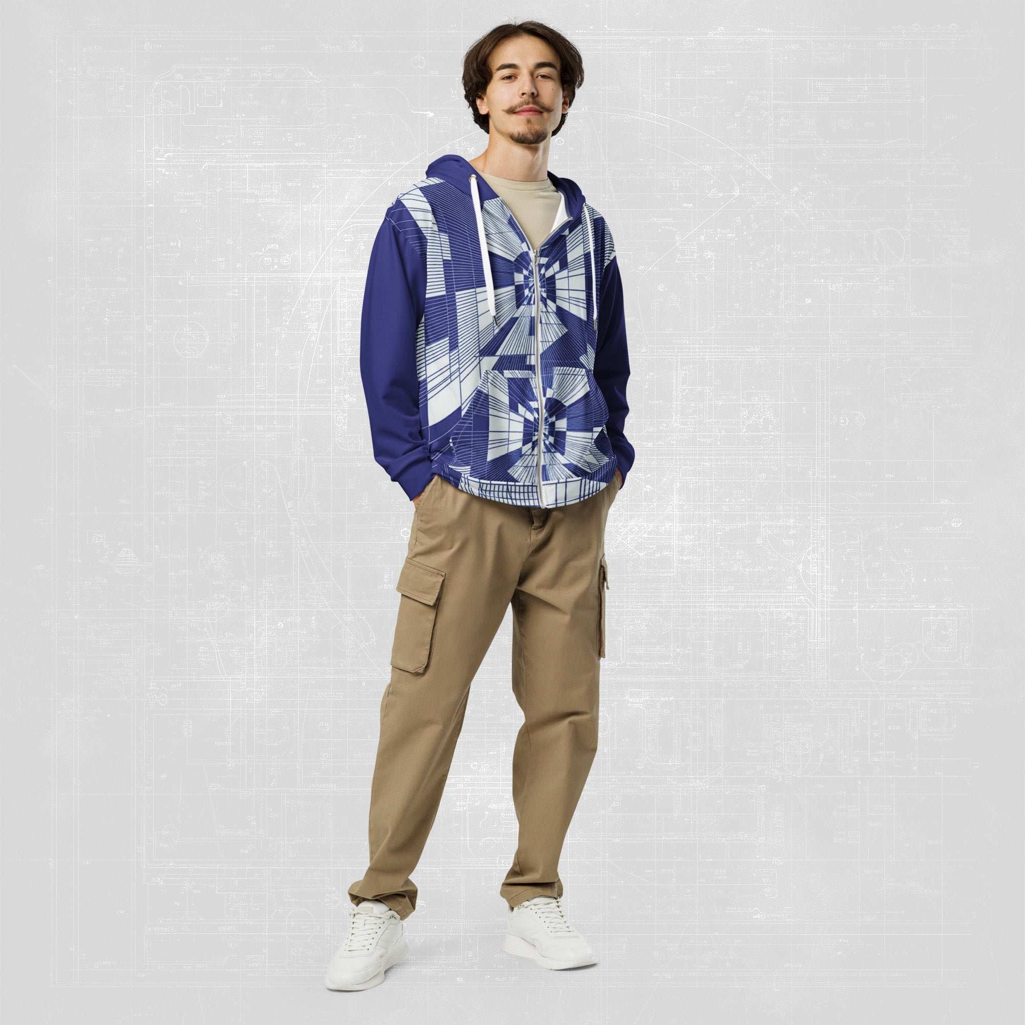 Men's Blueprint Bleed Hoodie (No.19)