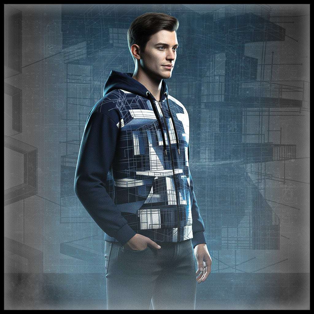 Men's Blueprint Bleed Hoodie (No.20)