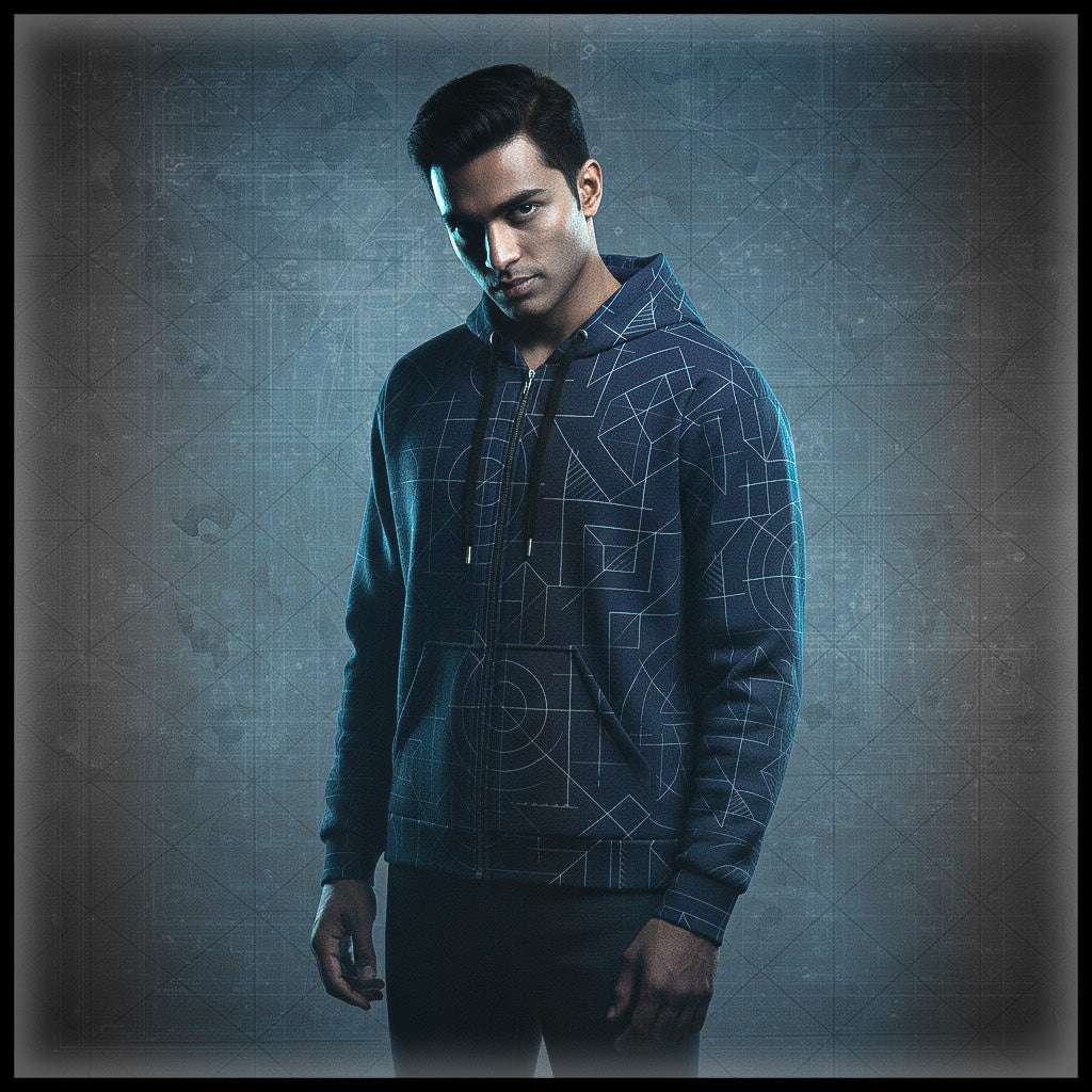 Men's Blueprint Bleed Hoodie (No.07)