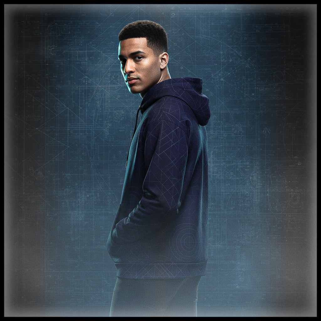 Men's Blueprint Bleed Hoodie (No.08)