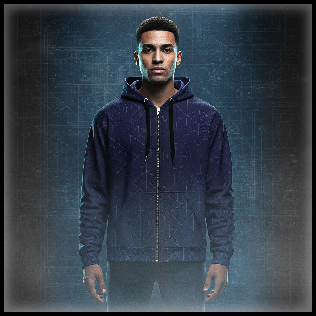 Men's Blueprint Bleed Hoodie (No.08)
