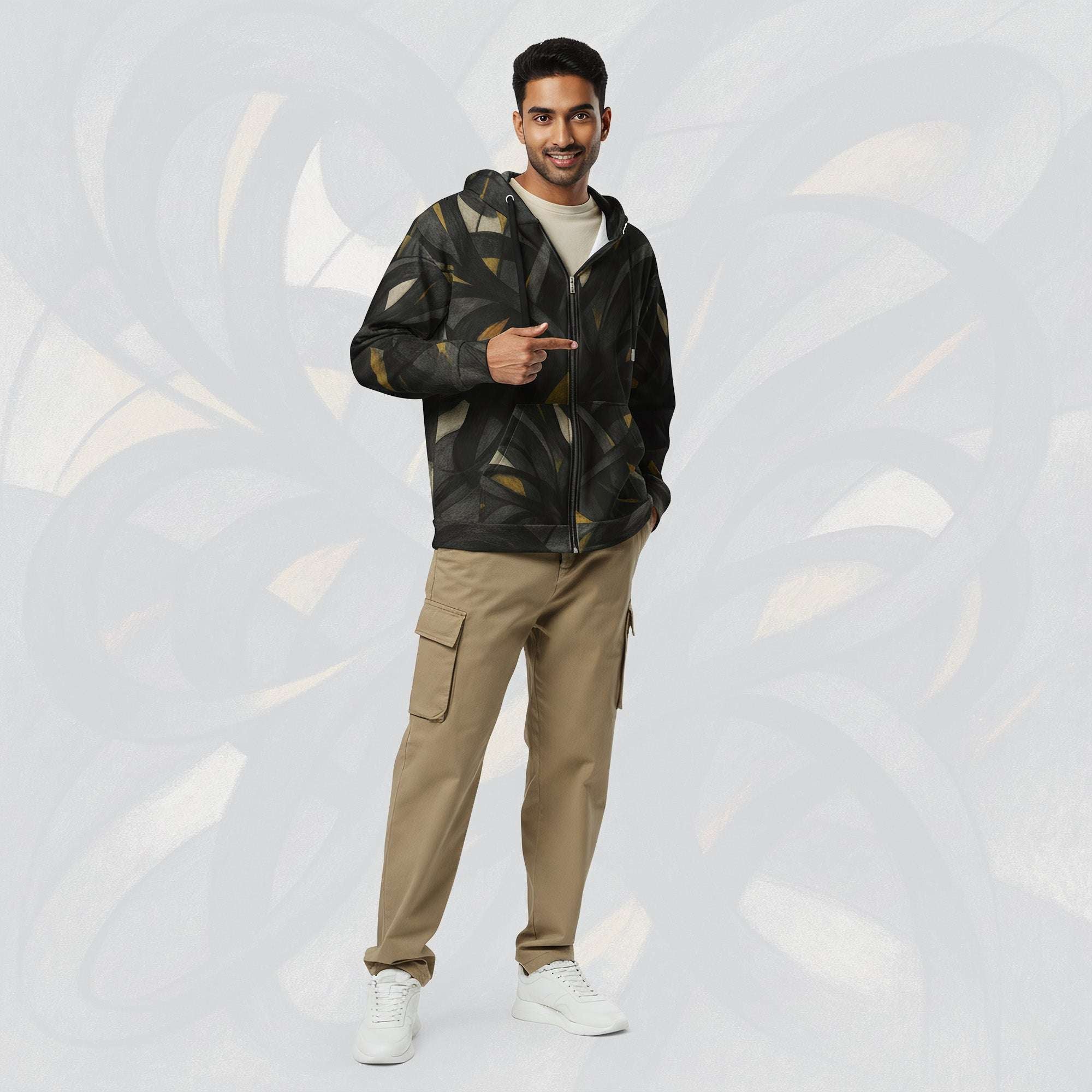 Men's Shadow Drip Hoodie (No.08)