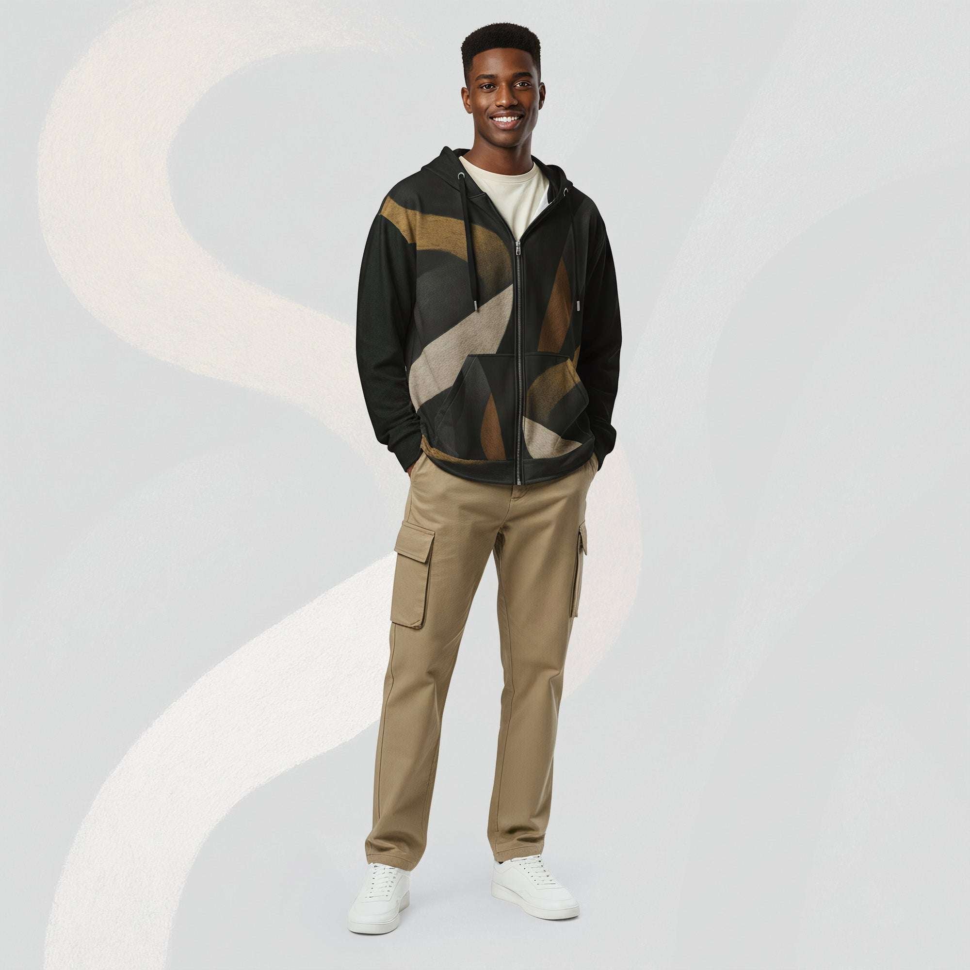 Men's Shadow Drip Hoodie (No.12)