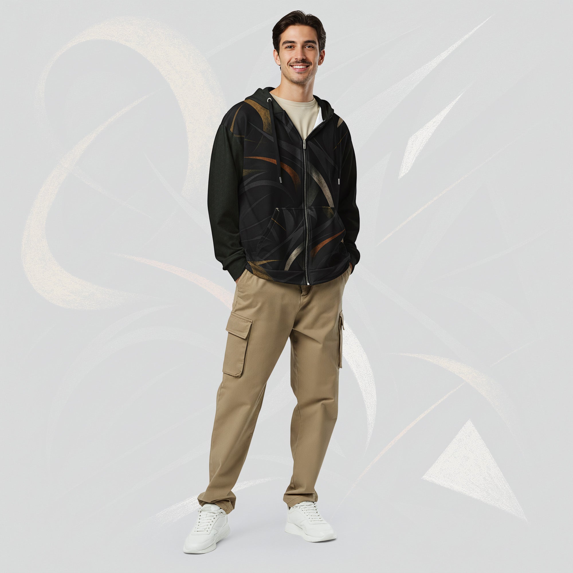 Men's Shadow Drip Hoodie (No.15)