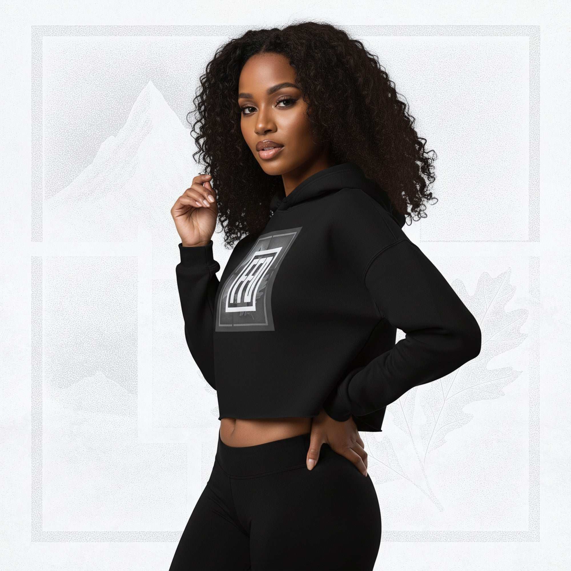Women’s FrameEdge Crop Hoodie (No.06)